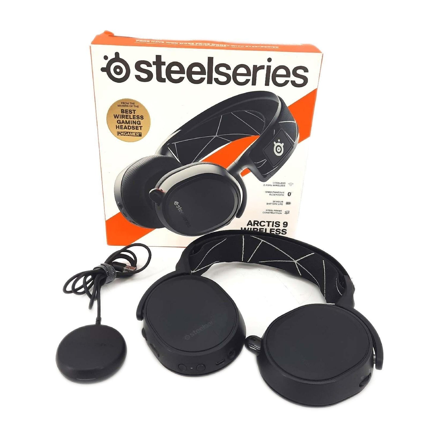 SteelSeries Arctis 9 Dual kabelloses Gaming Headset Verlustfreies 2 - Defekt