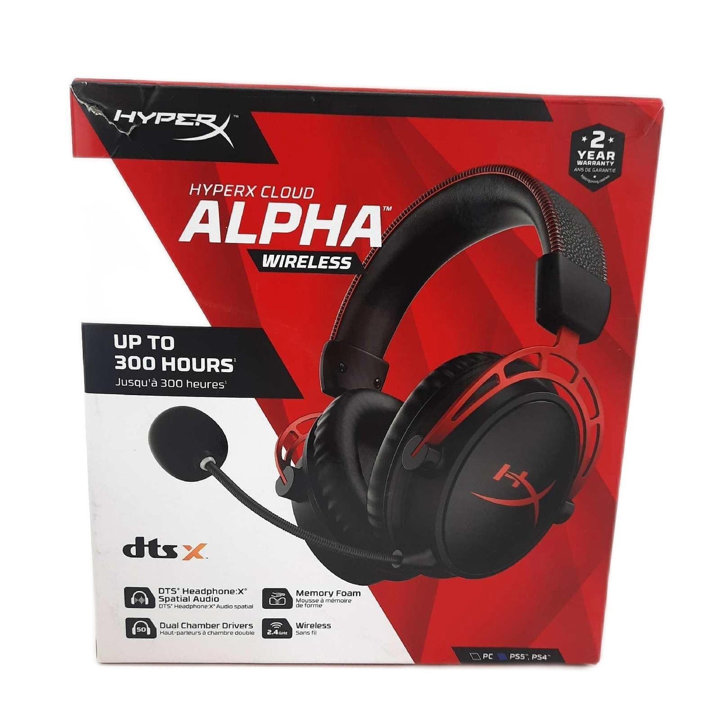 HyperX Cloud Alpha Wireless Gaming Headset 300h Akku Ohne Dongle