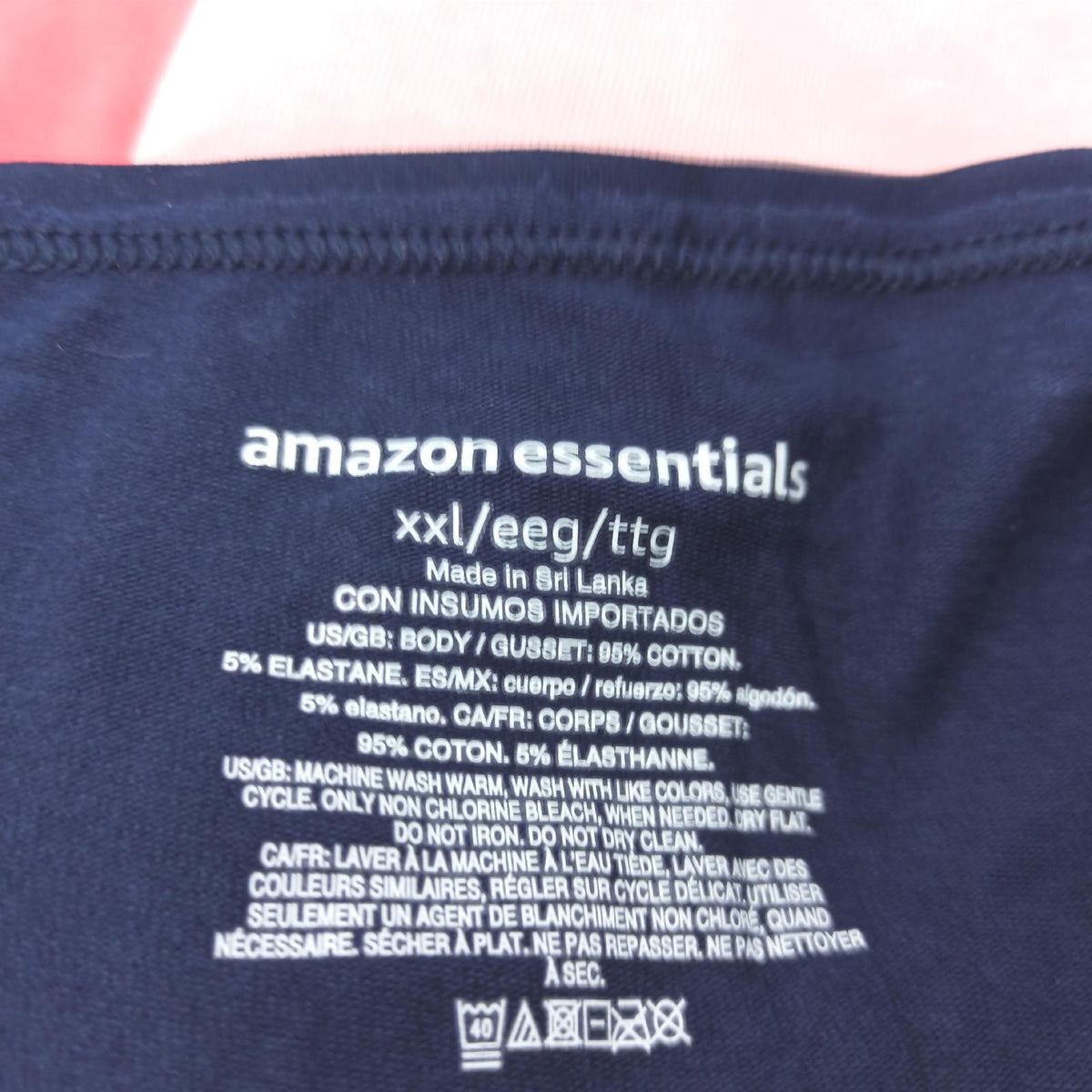 Amazon Essentials Damen Unterwäsche Bikini Slips Baumwolle in Übergröße erhältlich 6er Pack Mehrfarbig/Punkte/Sterne/Streifen 46