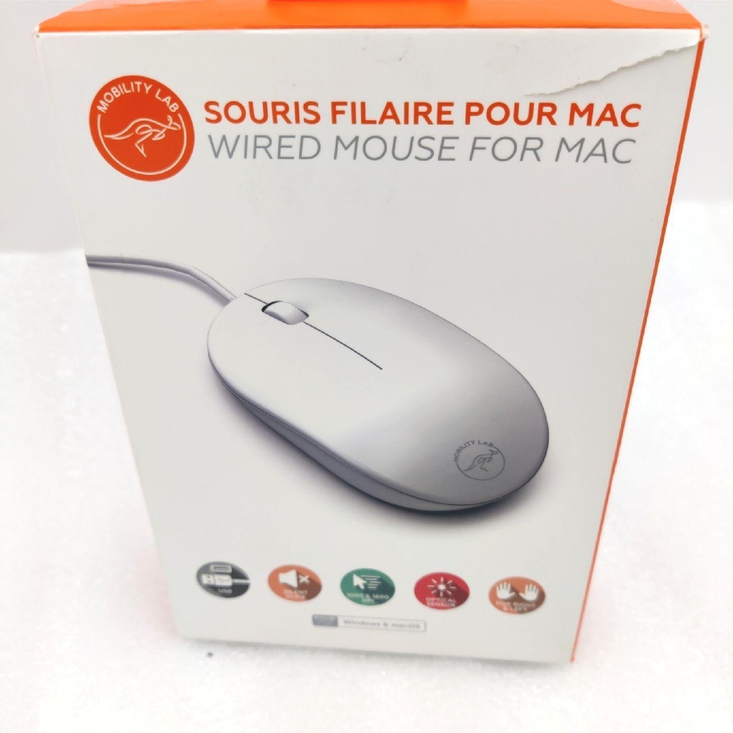 Mobility Lab Optische Maus Computer Zubehör ML301884 1600 DPI für Mac und PC ergonom