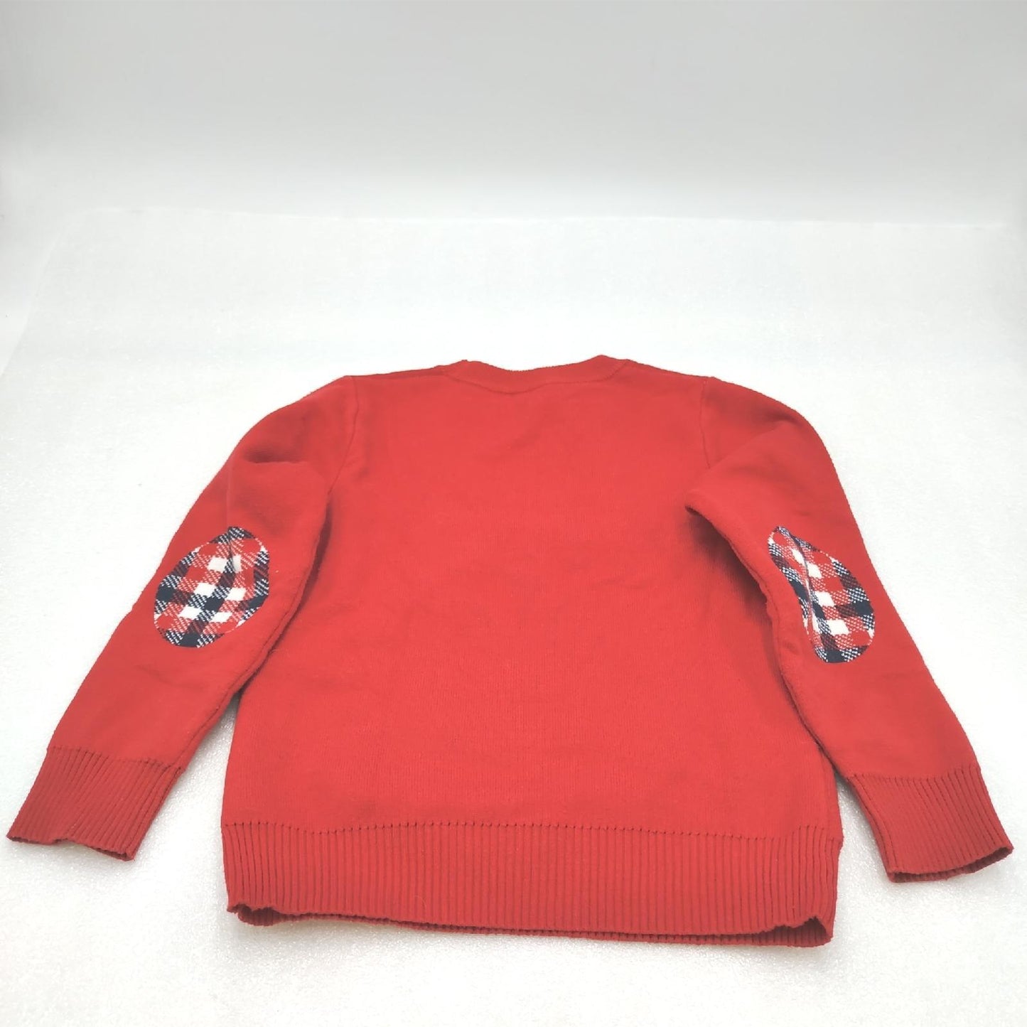 JiAmy Pullover Kinderbekleidung Weihnachten Strickpullover Hirsch Motiv Rot 3 4