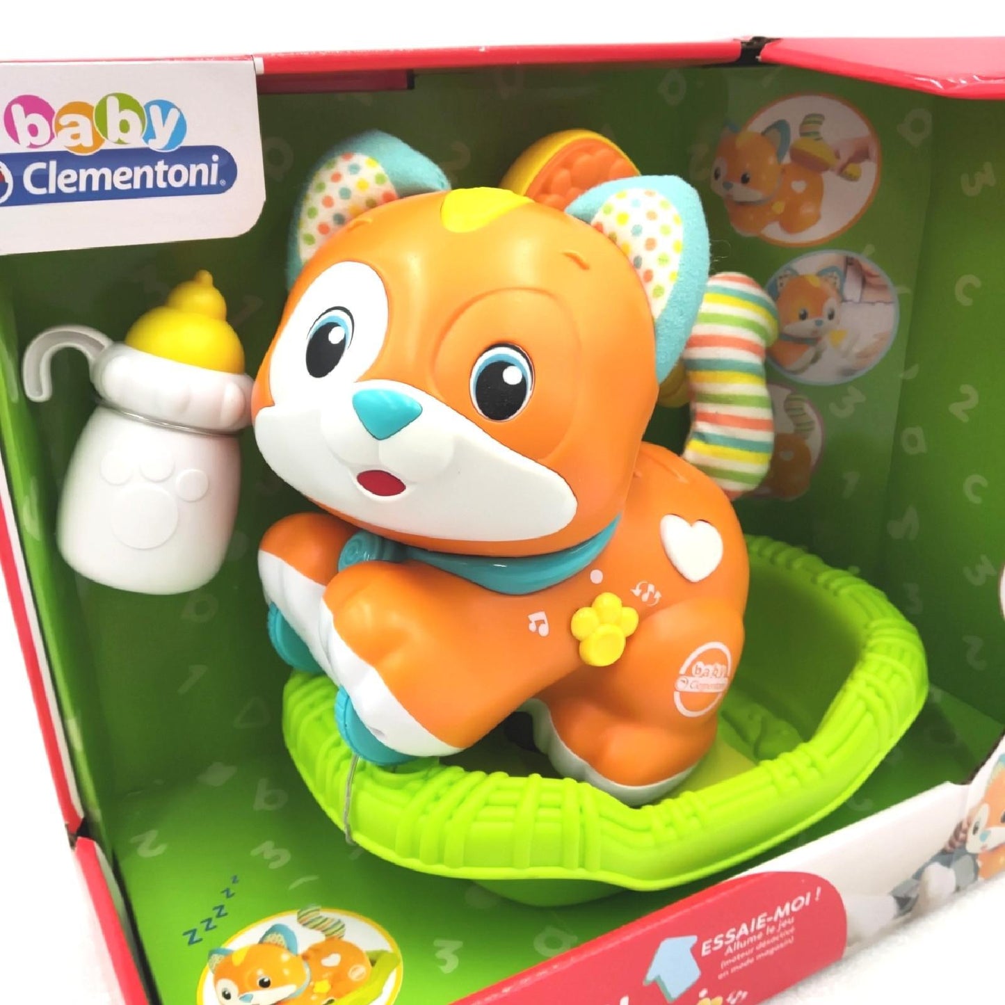 Clementoni 52505 MinouMiaou Elektronisches Babyspielzeug, französische Version, ab 18 Monaten, Mehrfarbig, S