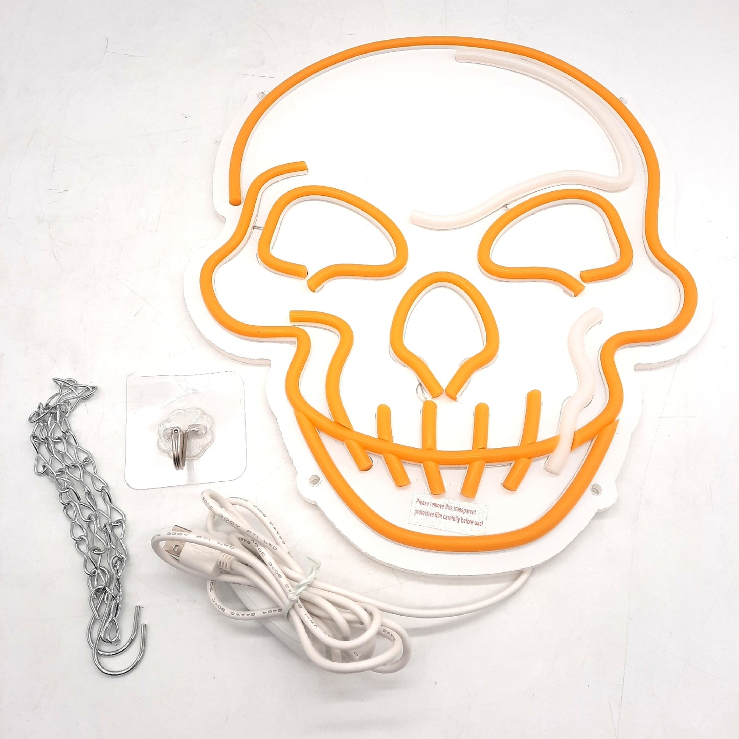Eufrozy LED Beleuchtung Neon Schild Wand Schädel Skull 10 Stufen Einstellbar Design