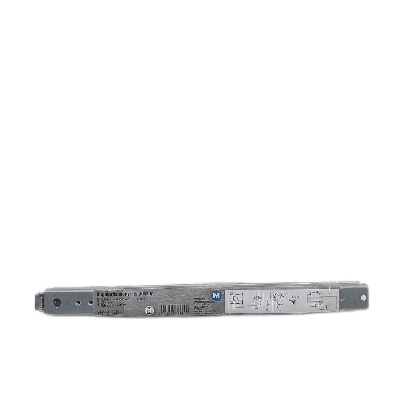 Metafranc Kugelpräzisionsteilauszug Schubladenschienen 310 mm
