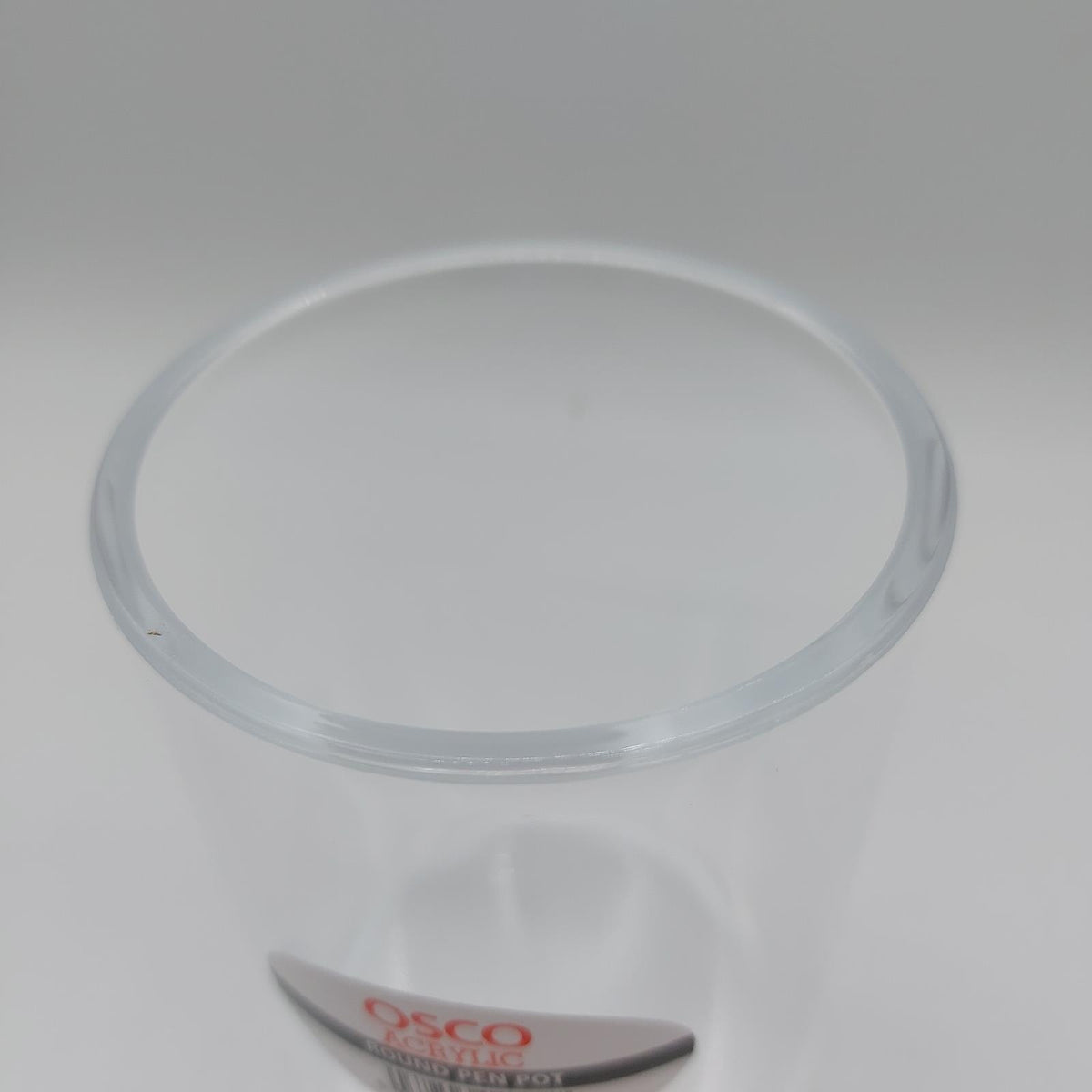 Osco APP-3 runder Stiftbehälter aus klarem Acryl Farblos 70mm x 75mm x 102mm