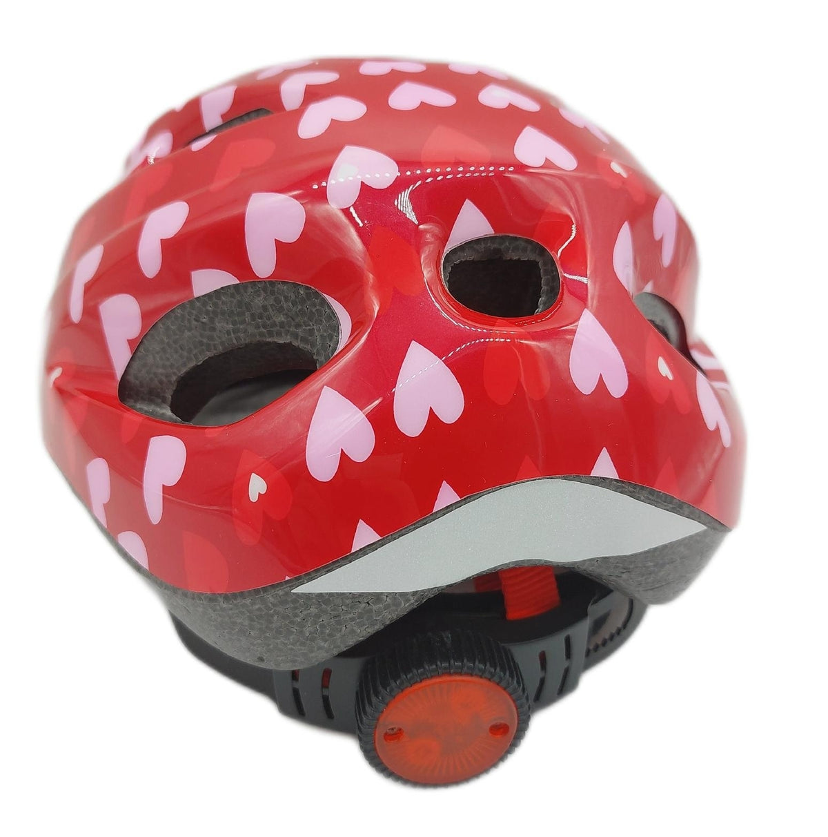FISCHER Fahrradhelm Kinderhelm Jugendhelm Eule XSS 48 54 cm Weiss mit Beleuchtung hohe Sicherheit