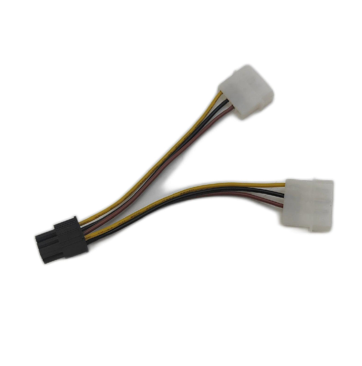 akyga AK CA 29 Adapter Kabel 2x Molex Stecker auf PCIE 8 Pin Buchse 15cm