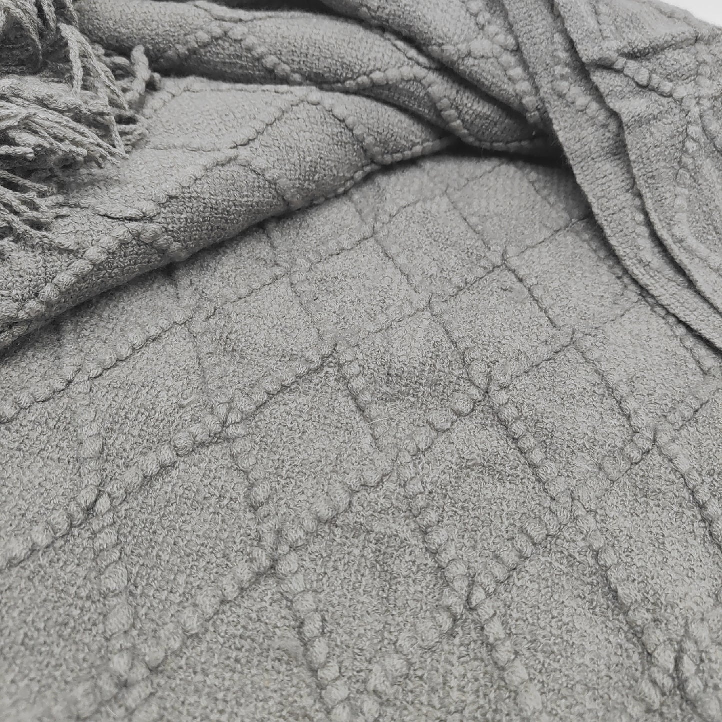 Hayisugal Wohndecke Wolldecke Weich Wohndeko Kuscheldecke Quaste