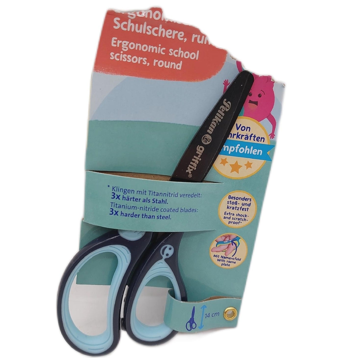 Pelikan 803502 griffix Schulschere Blau Rechtshänder Teacher Educational