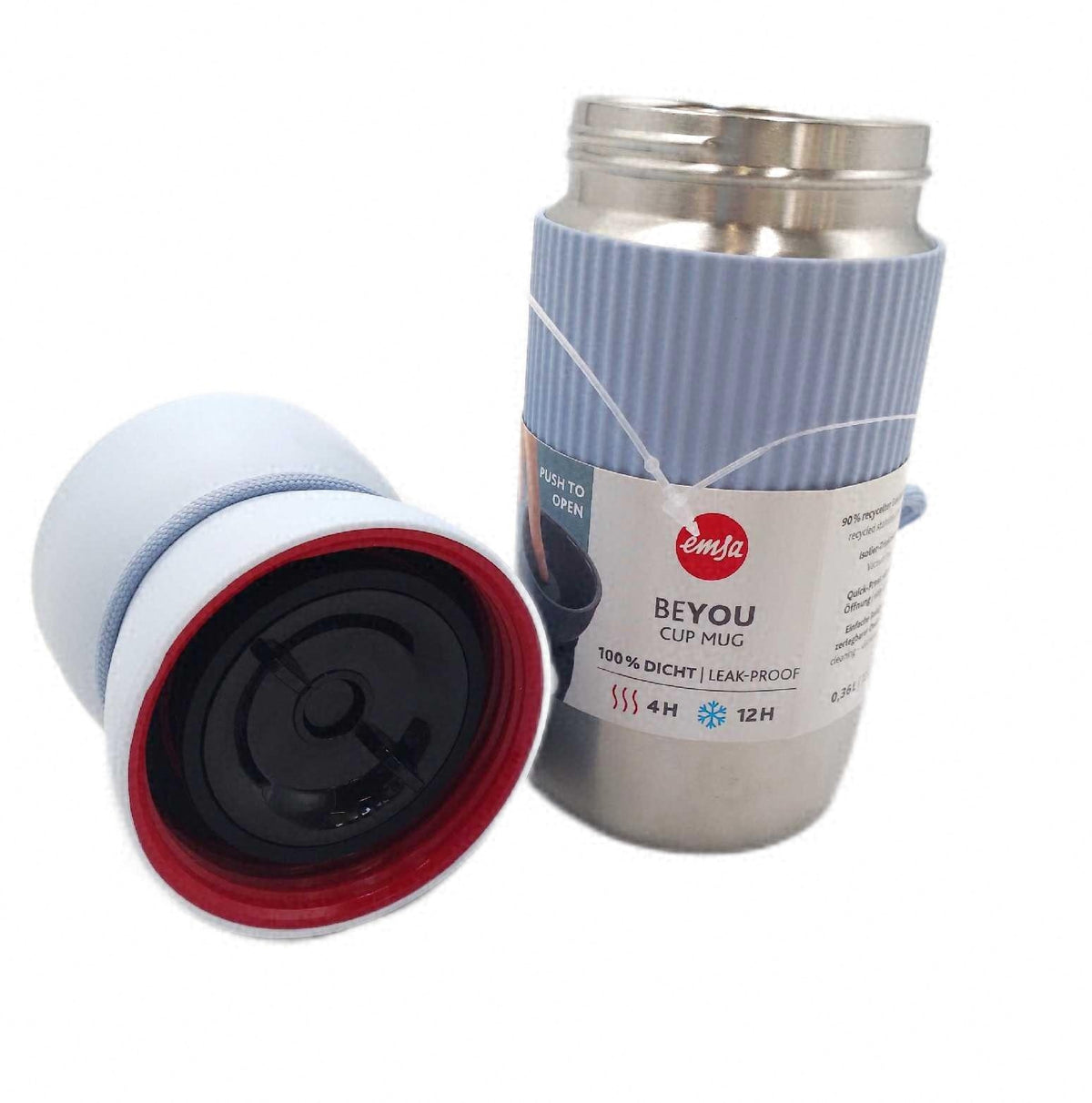 EMSA beYou Cup Mug Isolier Trinkbecher 100 Prozent dicht Aromatischer Trinkgenuss Food Safe