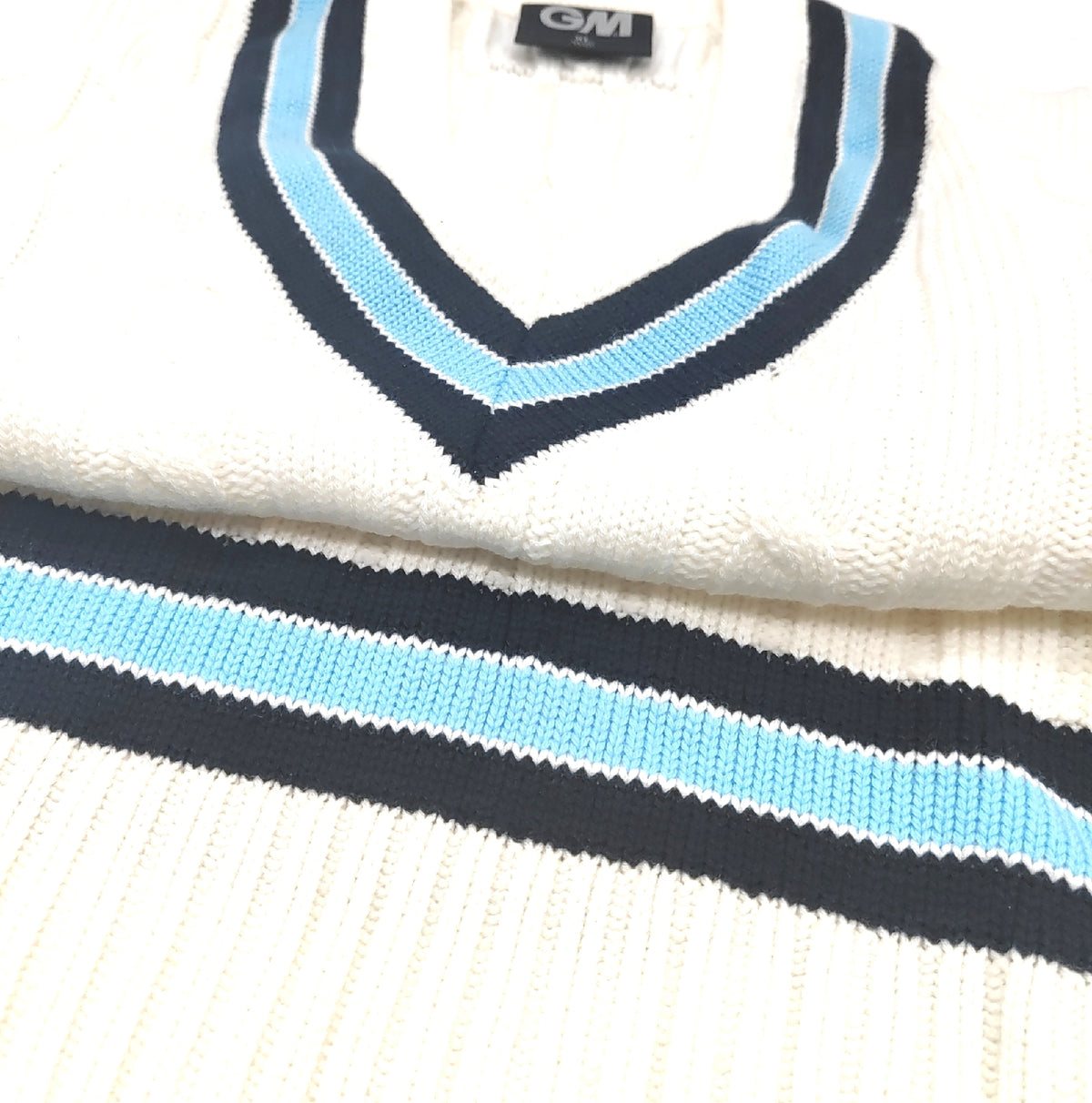 Gunn Moore GM Cricket Sweater Jumper Slipover Classic Heavy Cable Größe XL