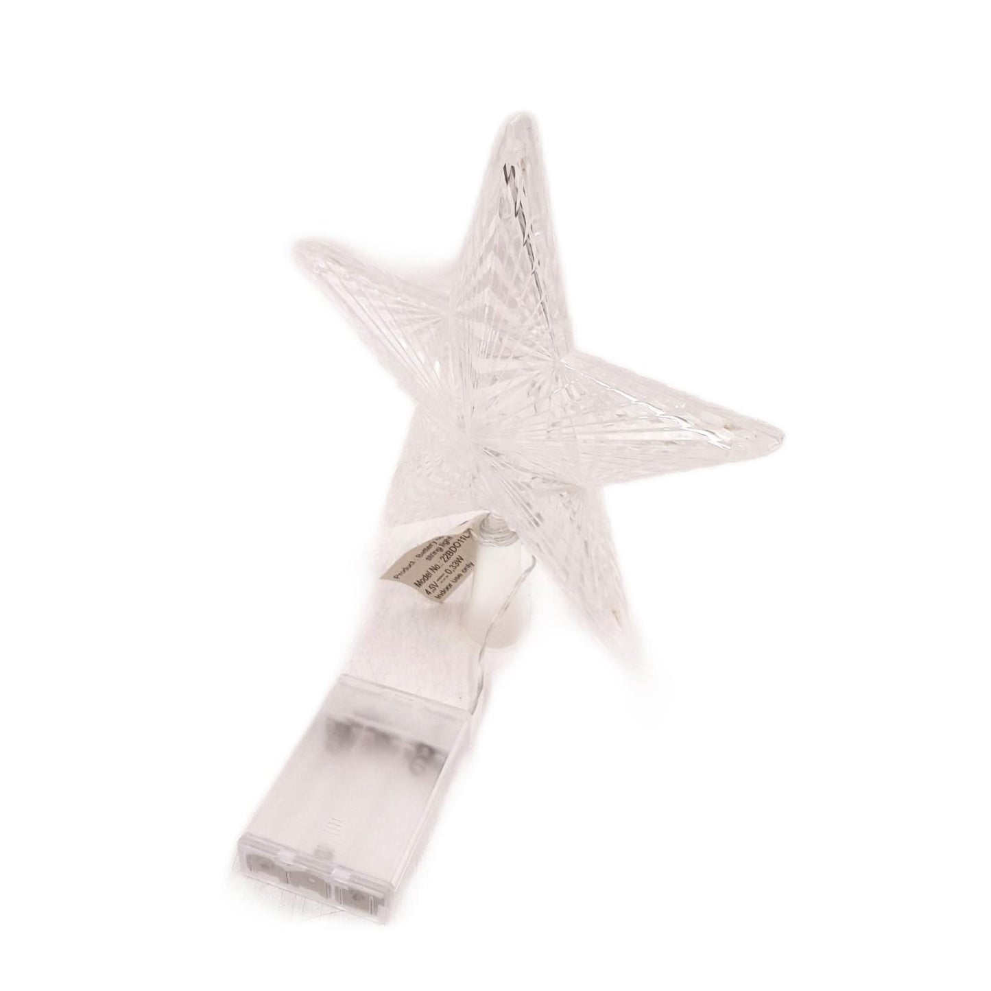 PhilzOps Weihnachtsbaumspitze Weihnachtsdeko Stern Innen 11 LED 194 Zentimeter L