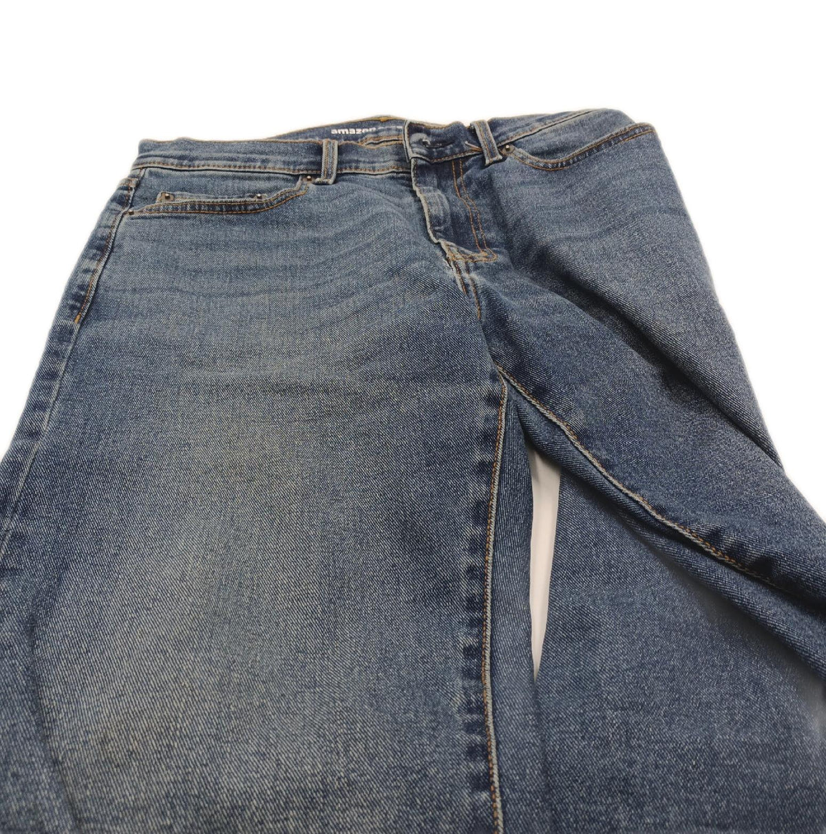 Amazon Essentials PANTS Herren Athletic Fit Stretchjeans Mittlere Waschung 32W 32L