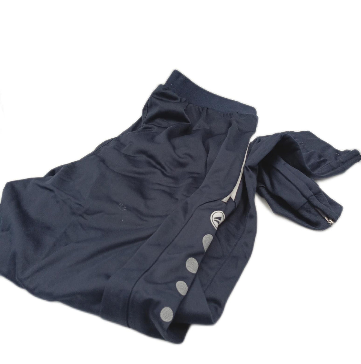 JAKO Herren Trainingsanzug Polyester Performance Kapuze Marine Rot Gr L