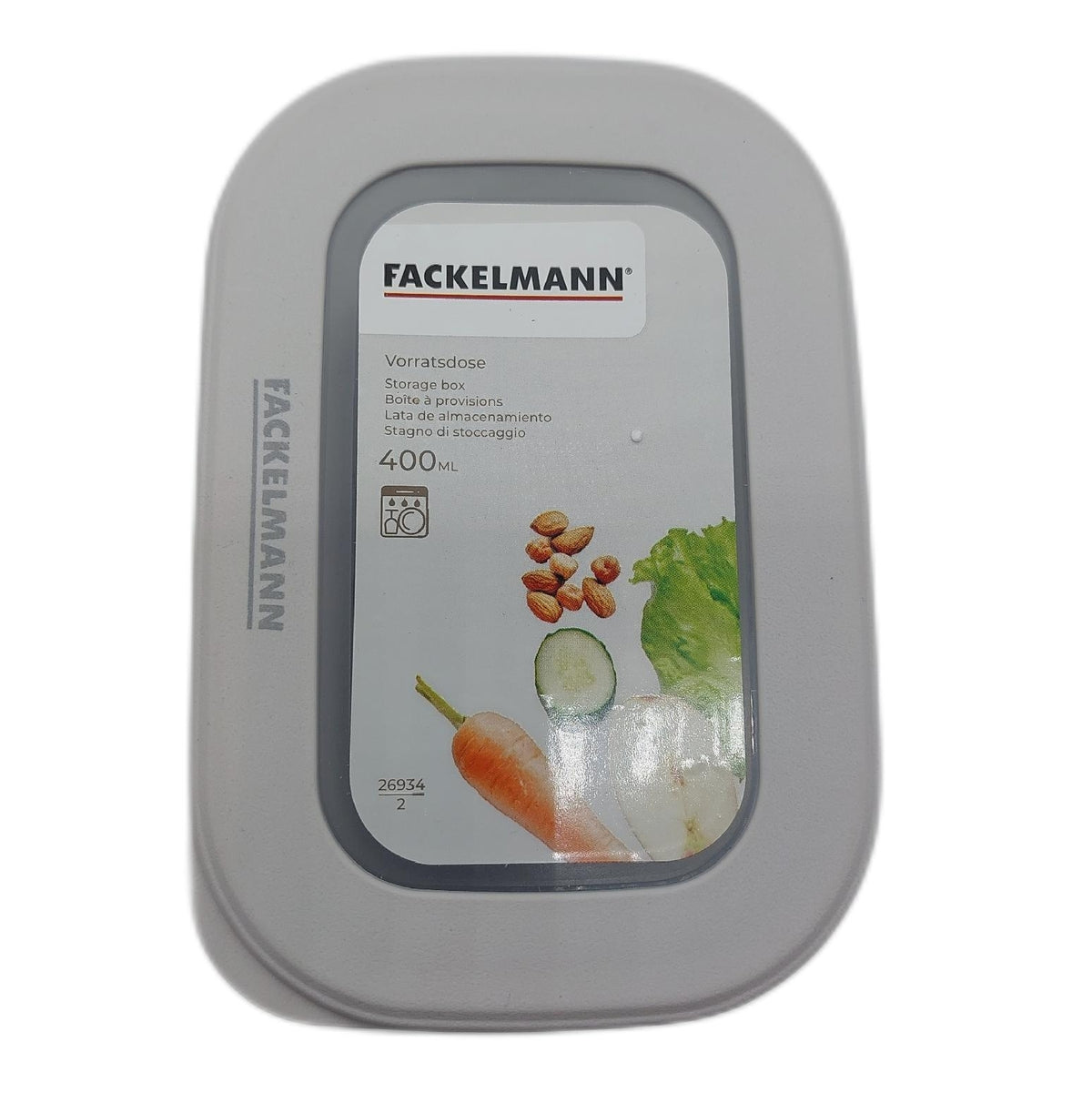 Fackelmann Vorratsbox 400ml Transparente Aufbewahrungsbox Deckel ideal Storage