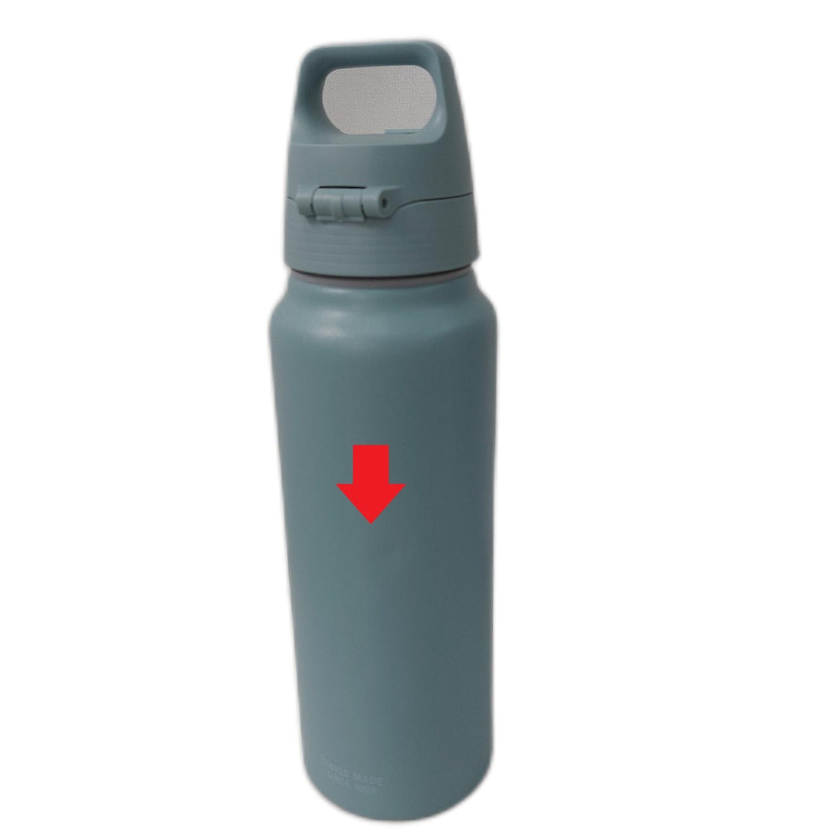 Sigg Alu Trinkflasche WMB Pathfinder Morning Blue 1 L Delle vorhanden