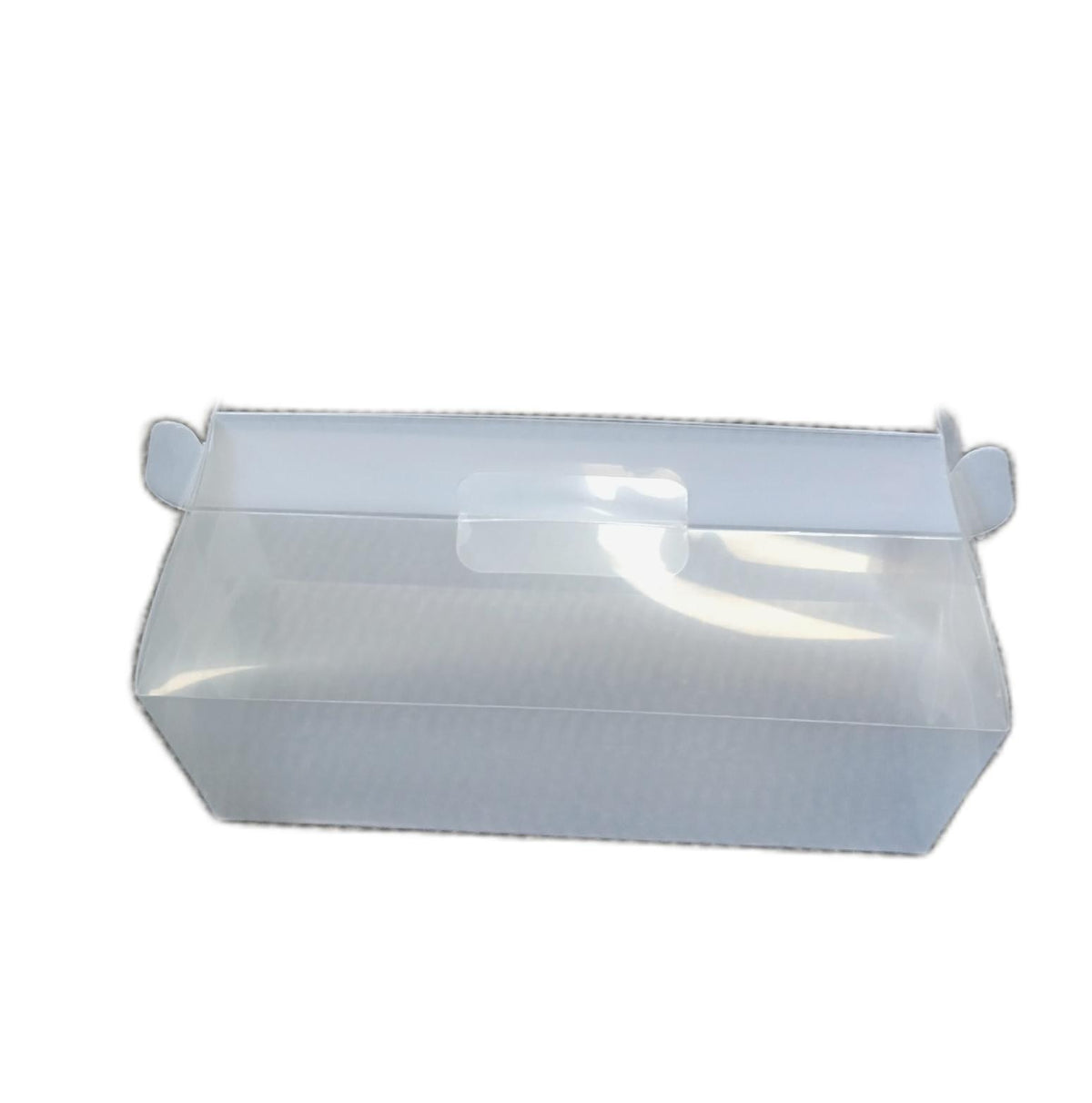 DZOZO 10 Stück Kuchenbehälter transparent Kunststoff mit Griff für Hotdog Muffins Desserts