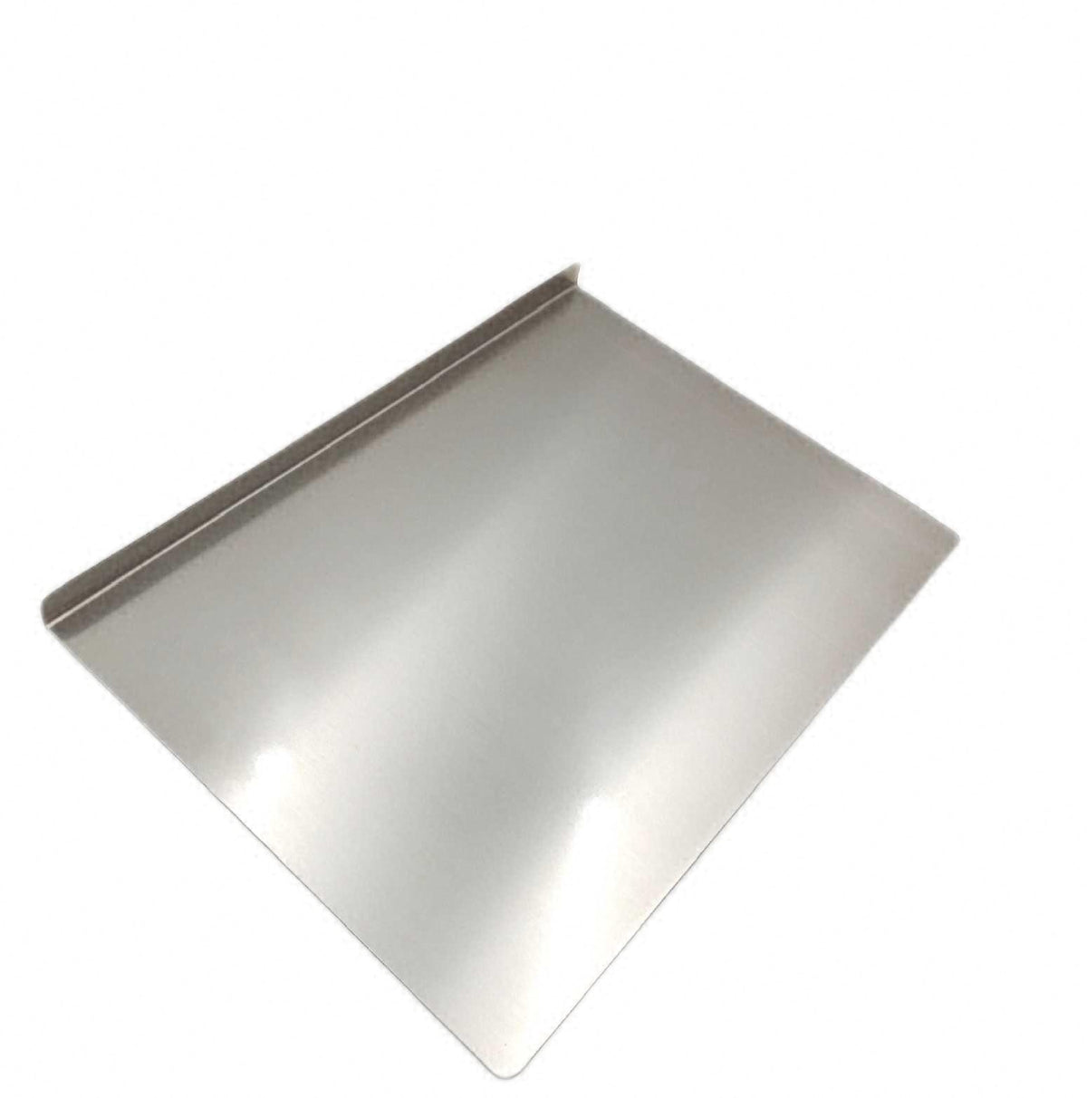 Luckwaii Edelstahl Schneidebrett mit Anschlagkante 30 x 40 cm Arbeitsplatte Kueche
