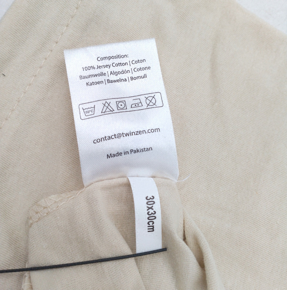 Kissenbezug 30x30 2er Set 100 Prozent Jersey Baumwolle 150 GSM Kissenbezüge