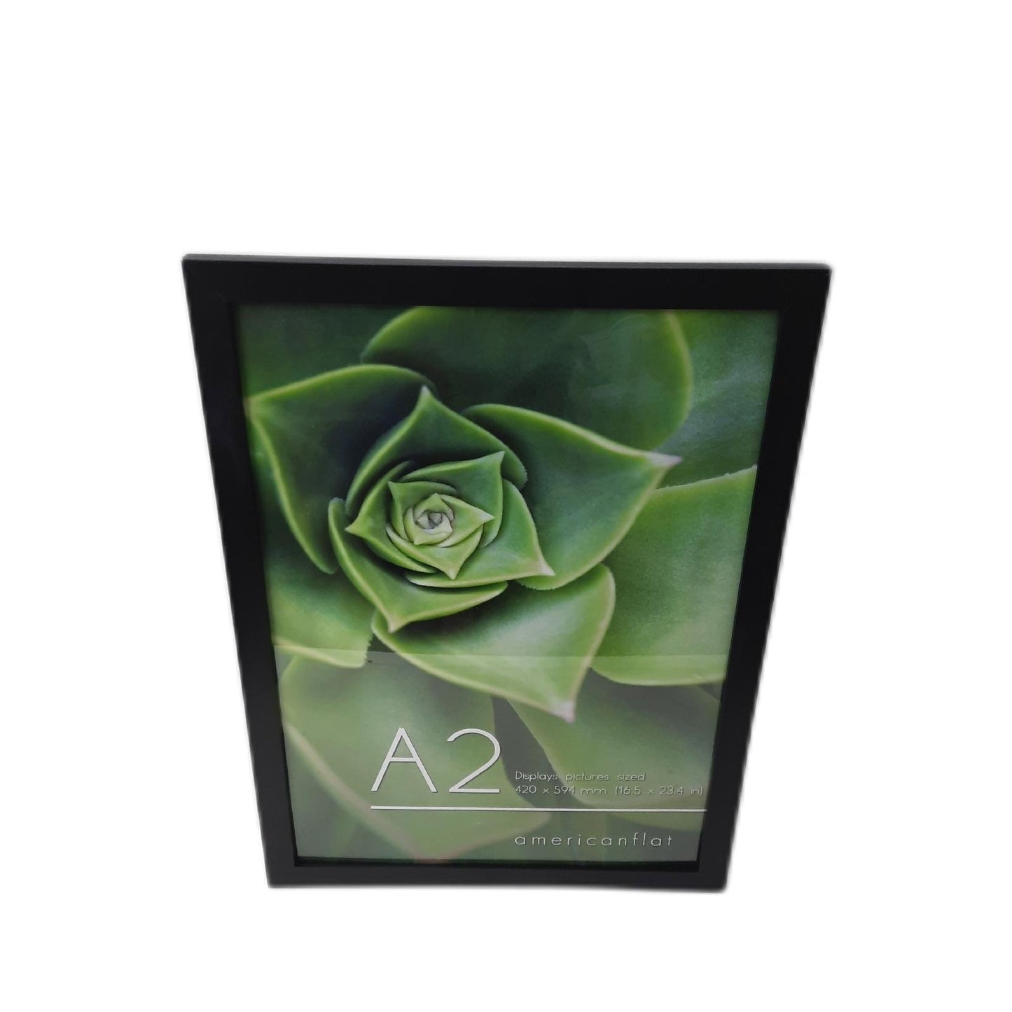 Americanflat Bilderrahmen Posterrahmen Wanddeko A2 Schwarz Kristallklar Material Verbund