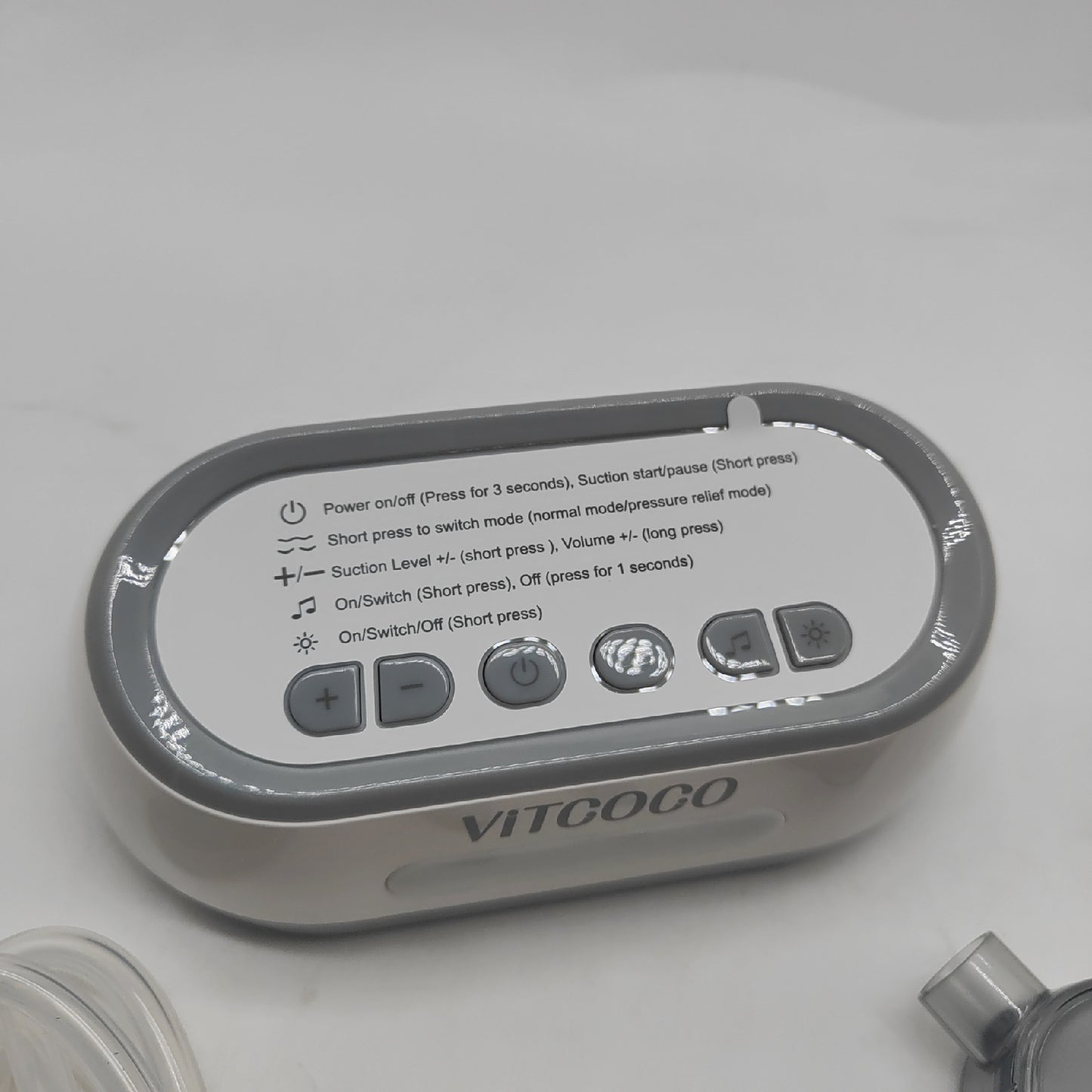 Vitcoco Nasensauger Baby Elektrogerät Babygesundheit Elektrischer Nasensauger 6 Saugstärken sicher anwenden