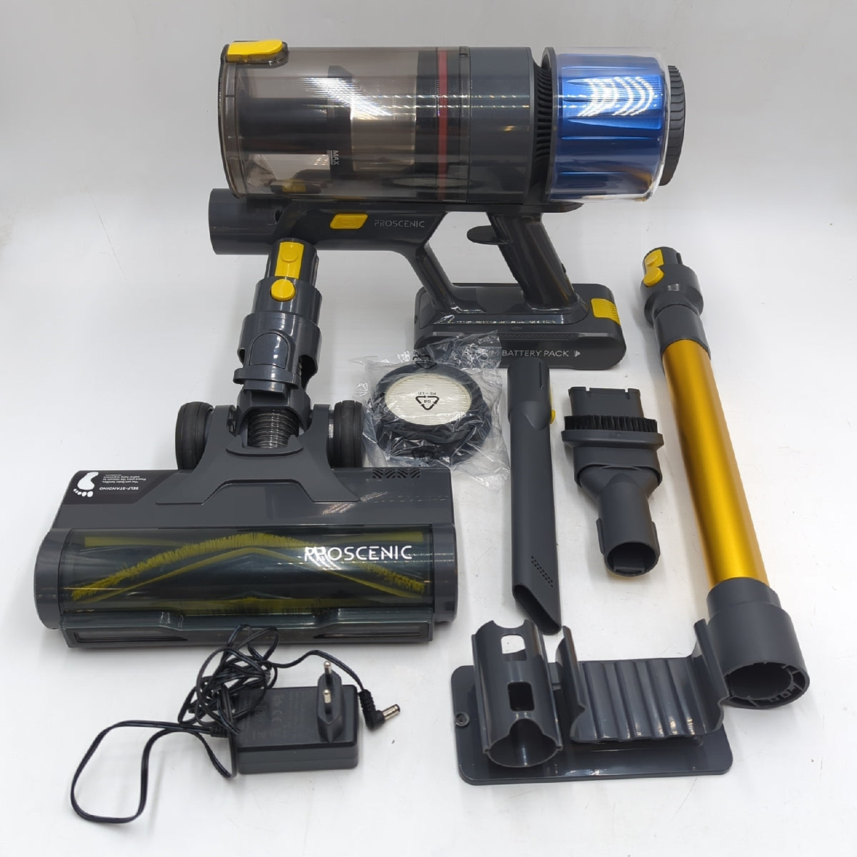 Proscenic P15 Akku Staubsauger 580 W 70 Min Laufzeit 55 kPa kabellos mit Gebrauchsspuren