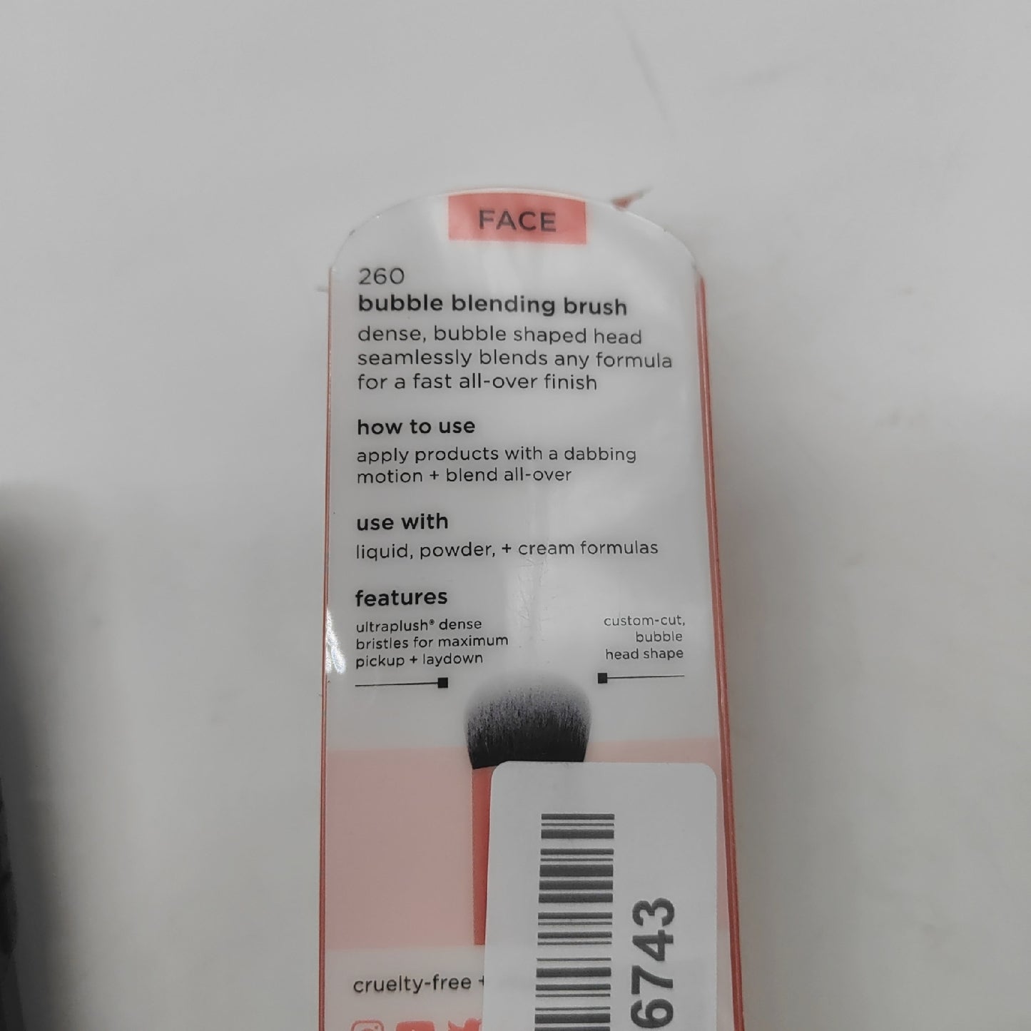 Real Techniques Make up Pinsel Kosmetik Bubble Blending Mehrzweck für perfektes Auftragen