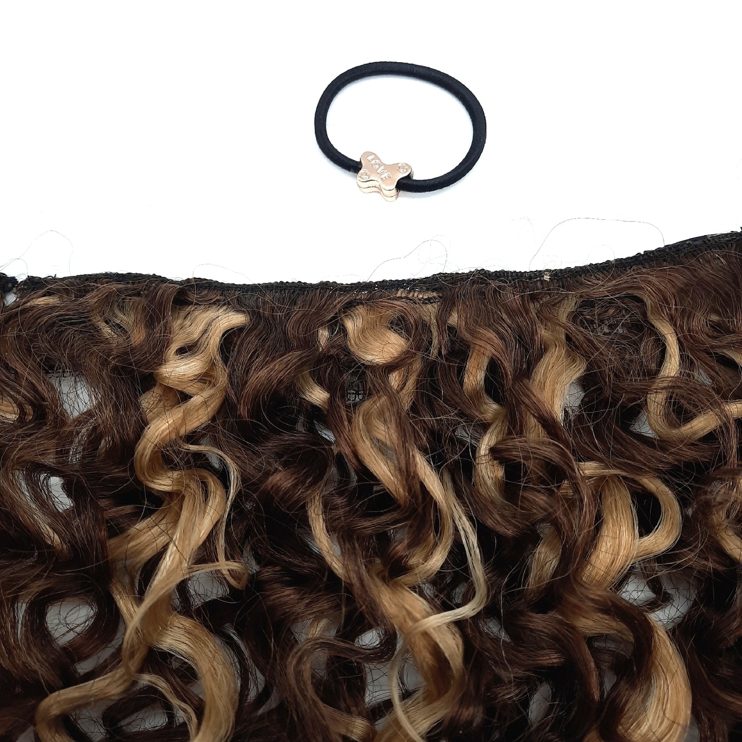 FLUFYMOOZ 4er-Pack Clip-in-Haarverlängerungen aus 100 % reinem Seidenproteinhaar