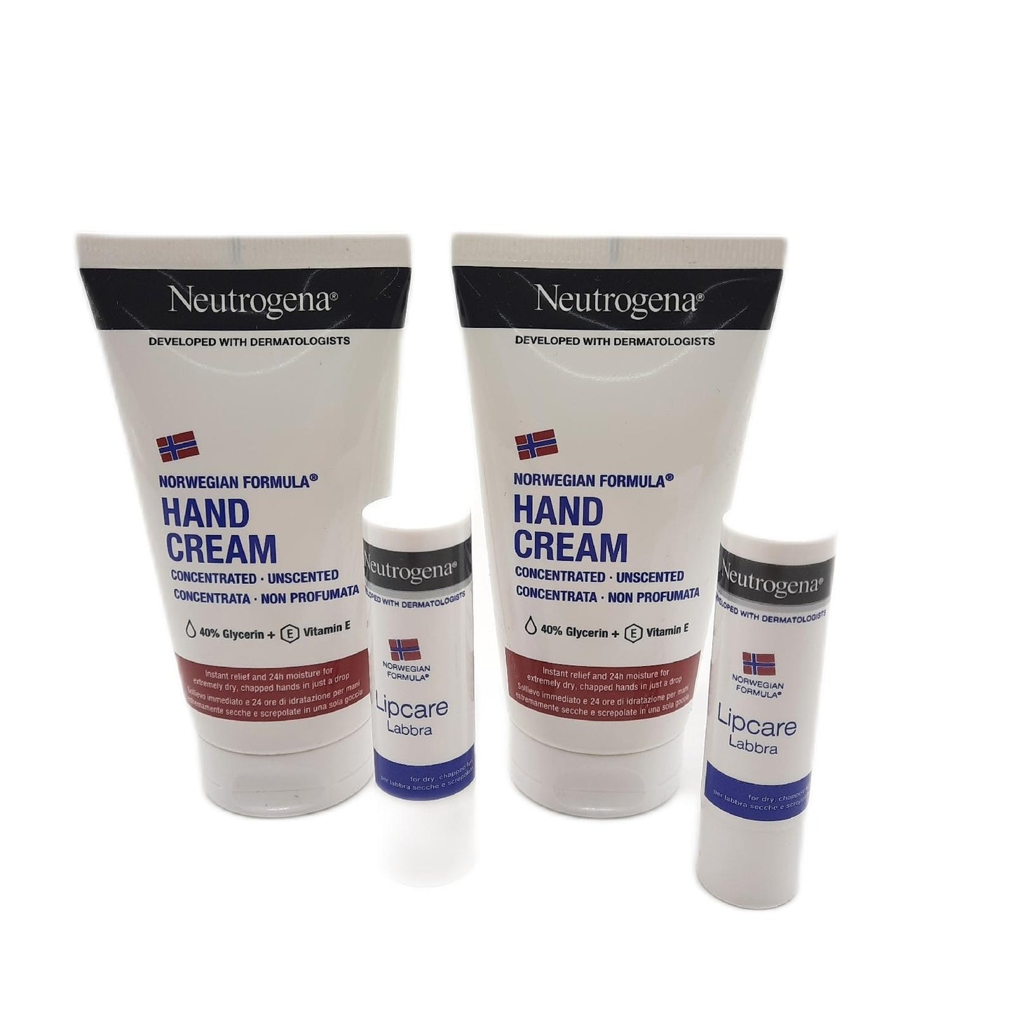 Nivea Hautpflege Set Handpflege Lippenpflege Norwegian Formula Pflege intensiv effektiv reichhaltig