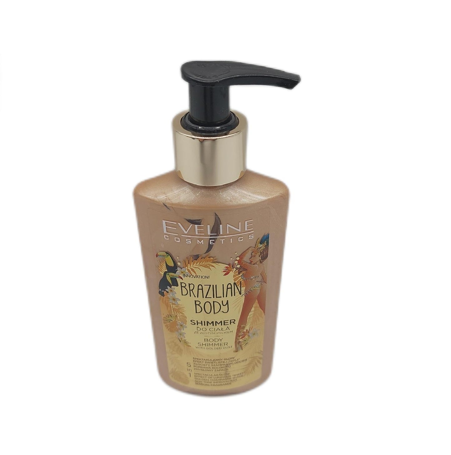 Eveline Cosmetics Körperöl Körperpflege Brazilian Body Golden Shimmer pflegend strahlend weichpflege