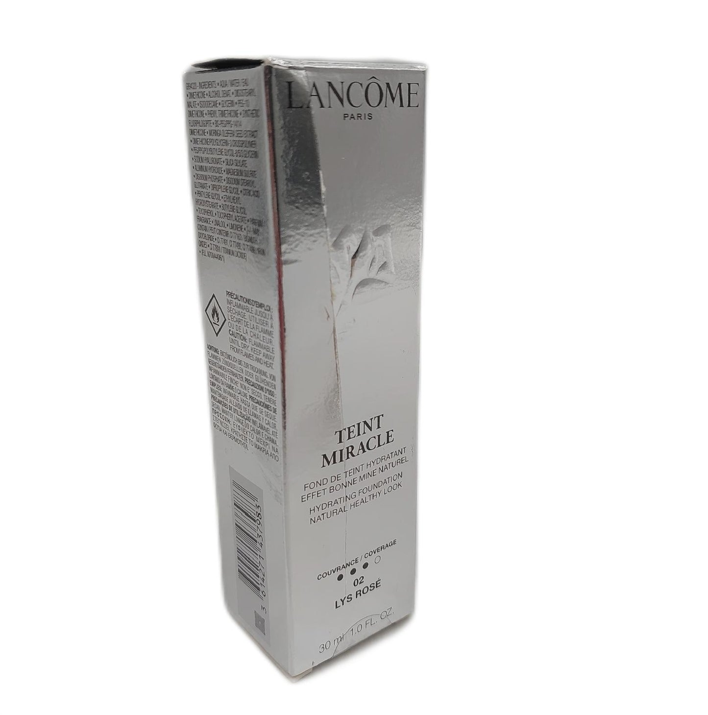 Lancôme Liquid Foundation Make up Teinte Miracle 02 Lys Rosé Perfekte Deckkraft Gesichtspf