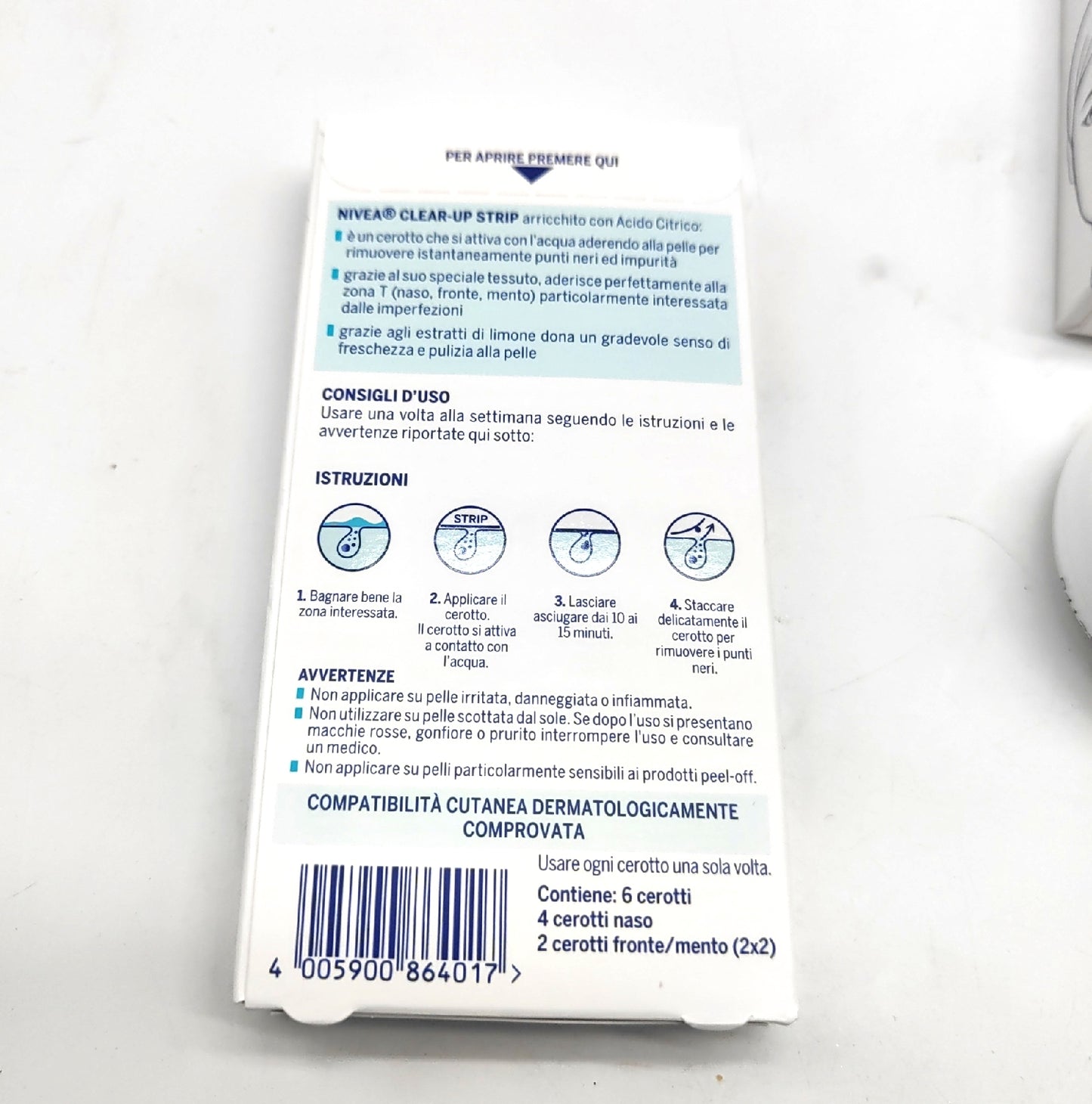 NIVEA Mitesserpflaster Gesichtspflege Clear Up Strips T Zone effektiv gegen Mitesser