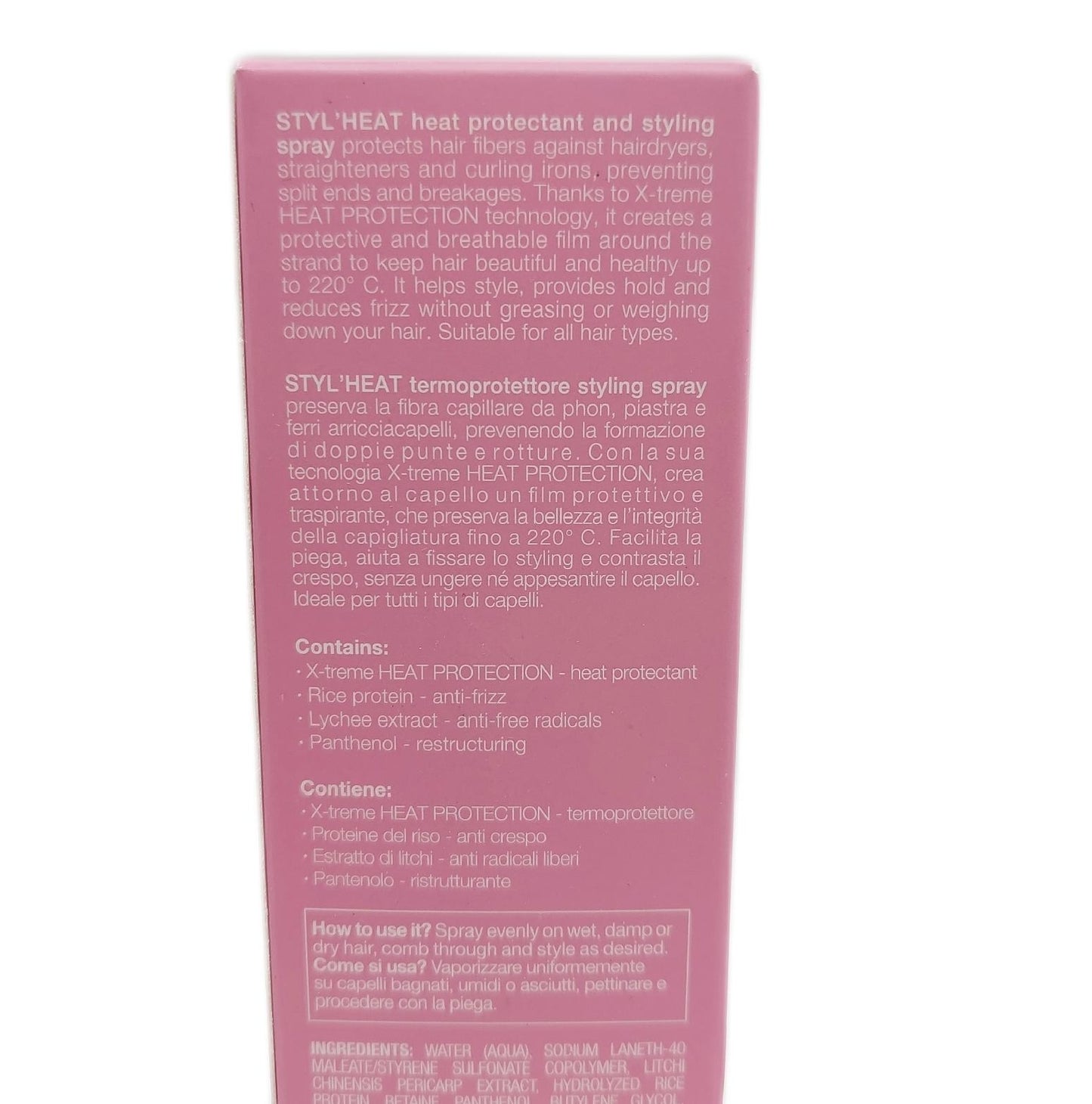 MULAC Hitzeschutz Haarstylingspray Styling Haarpflege Stylheat verhindert Hitze