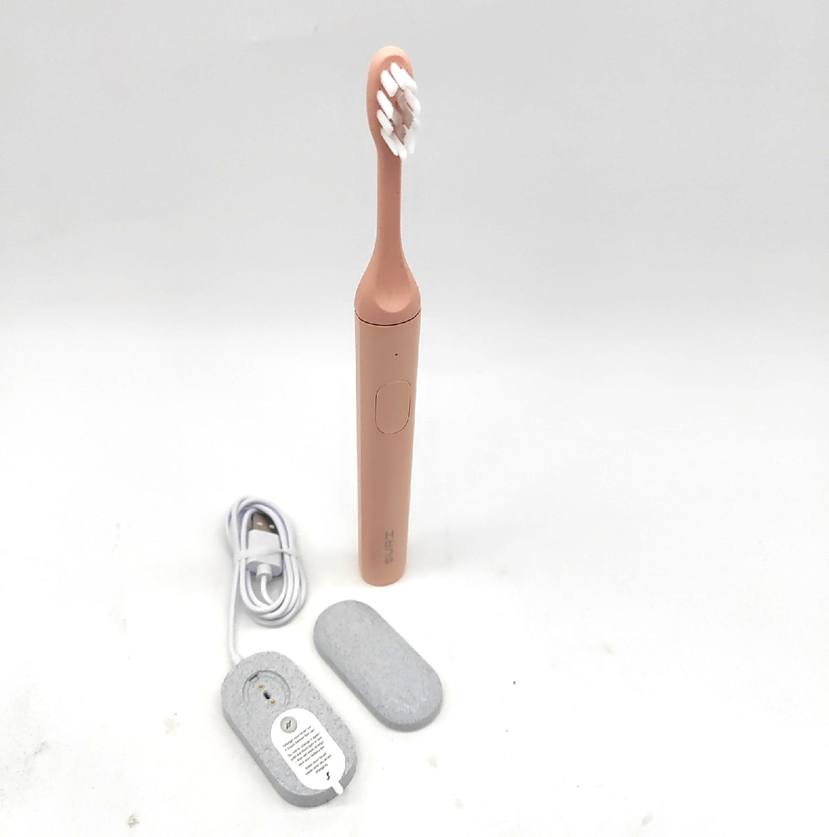 SURI Sonic Elektrische Zahnbürste 1.0 Rosa 1 Monat Akkulaufzeit Reisezahnbürste Erwachsene