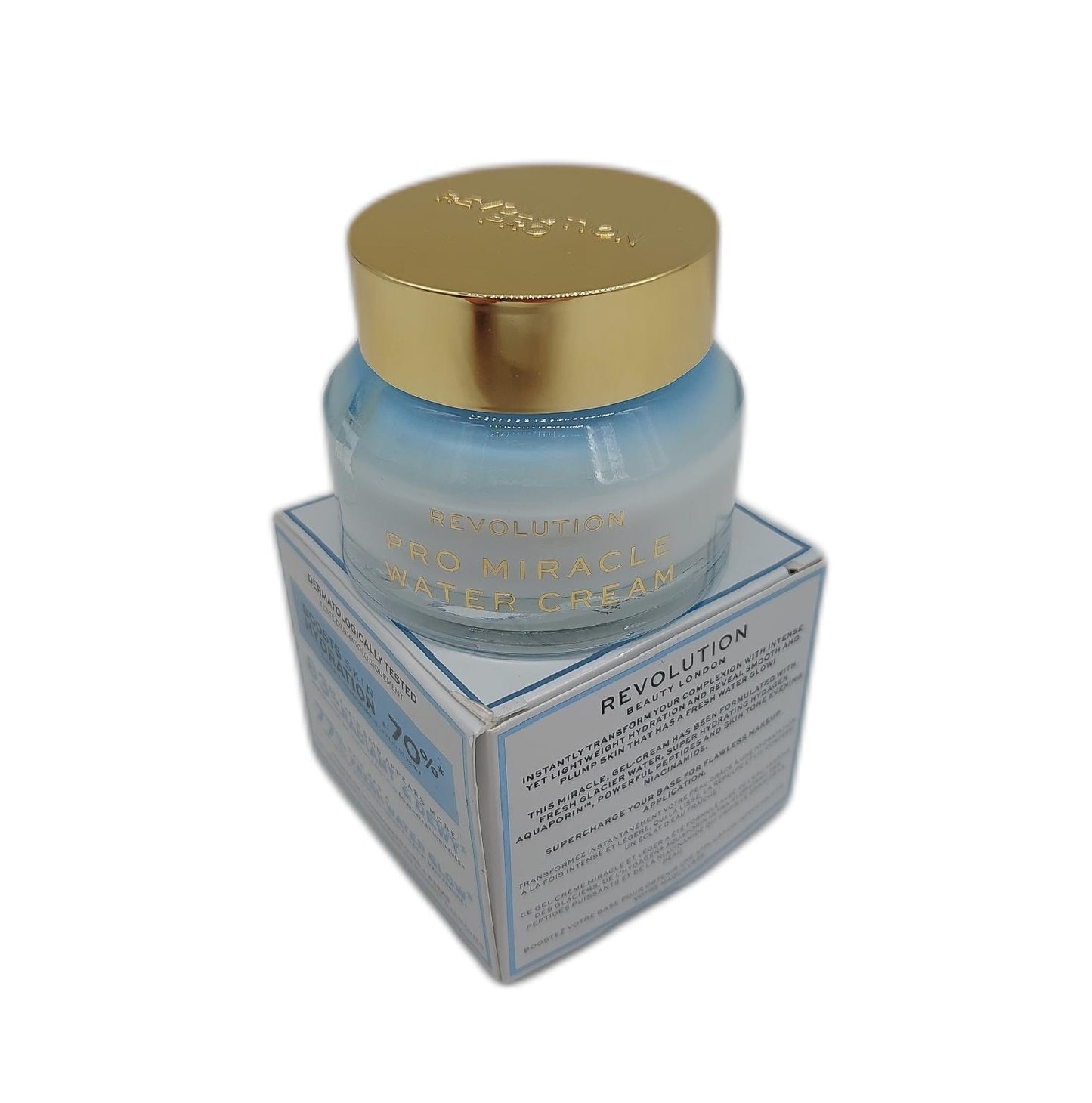 Revolution Pro Gel Creme Gesichtspflege Miracle Water Cream Feuchtigkeitsspendend sanft pflegend