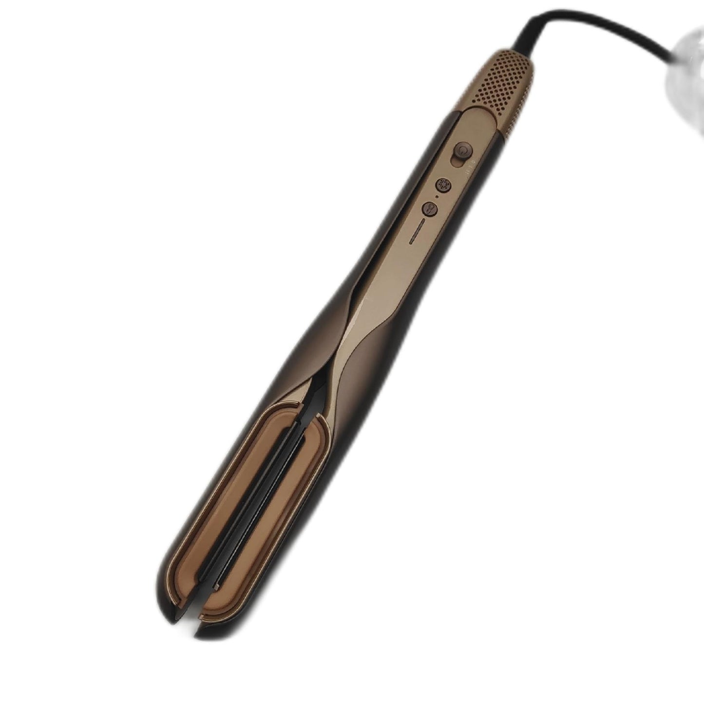 Cecotec Haarglätter mit Luftstrom AirLisse 2in1 ForceDry Champagne. 1120000 U/min
