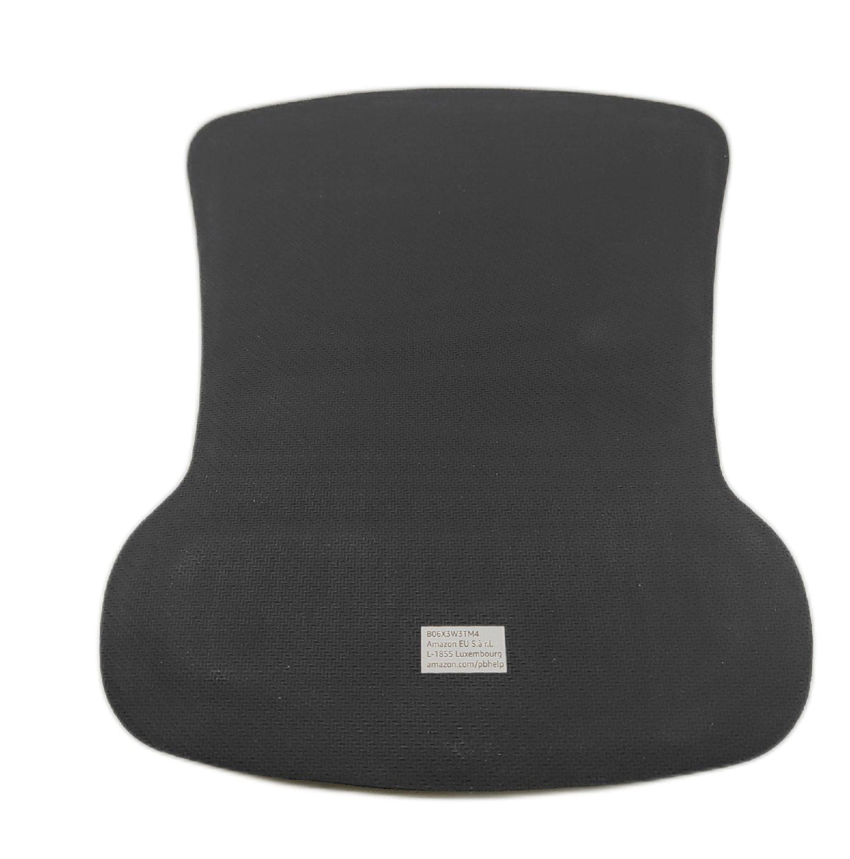 Amazon Basics Mauspad mit Gel-Handballenauflage Schwarz 20 x 25 cm unregelmäßig