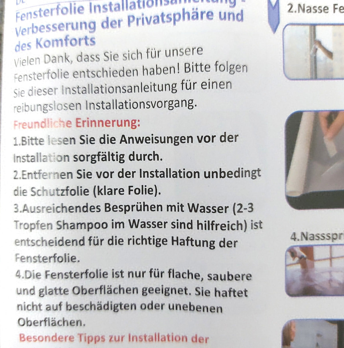 DARUITE Folie Blickdicht Selbsthaftend Milchglasfolie Fensterfolie 30x120 cm Sichtschutz