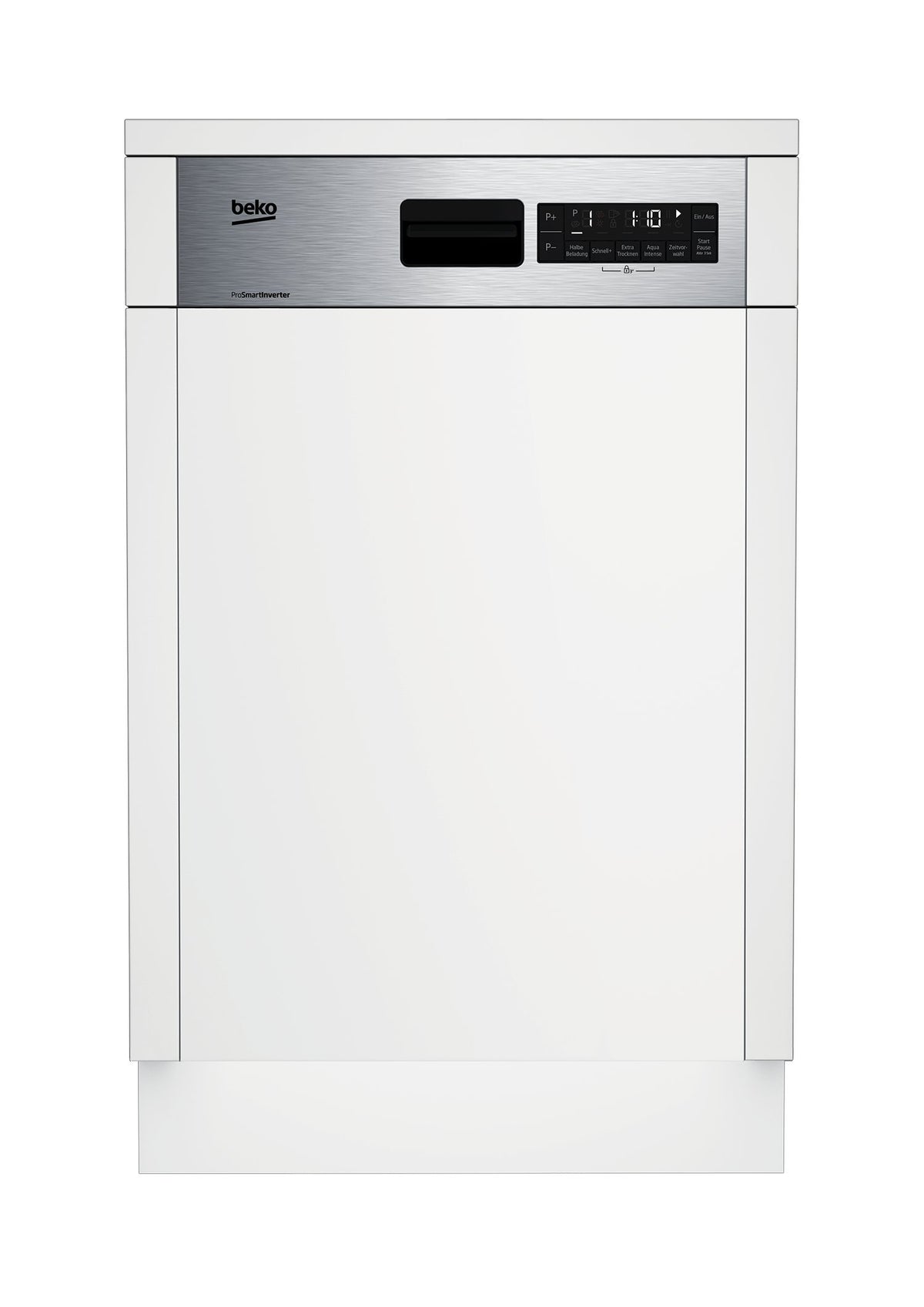 BEKO teilintegrierbarer Geschirrspüler, DSS28021X, 45cm,