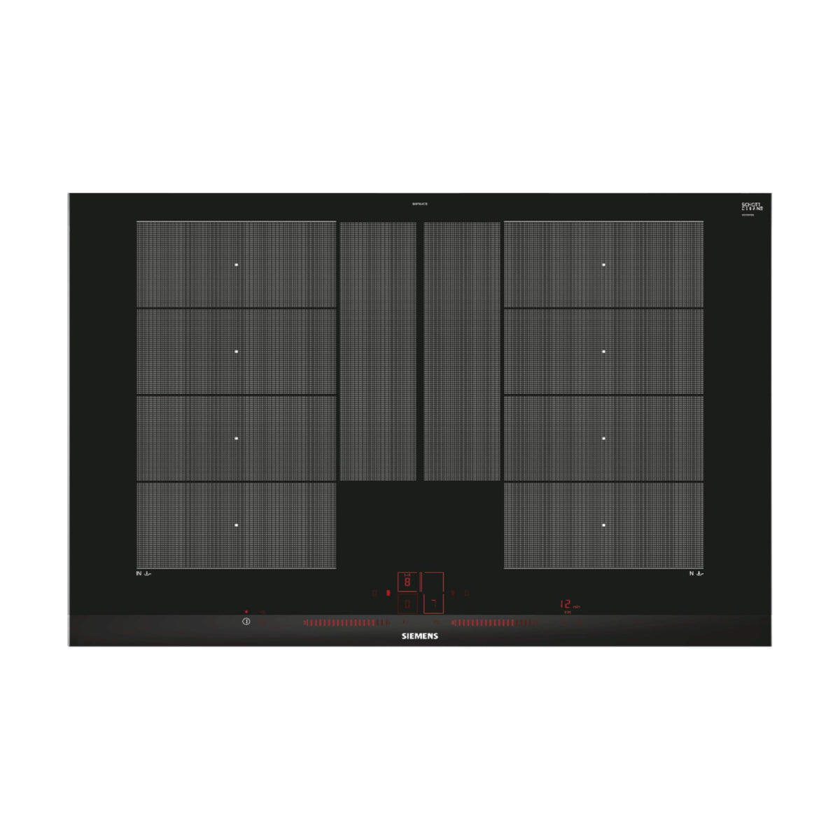 SIEMENS Flex-Induktions-Kochfeld EX875LYC1E, 80 cm, schwarz