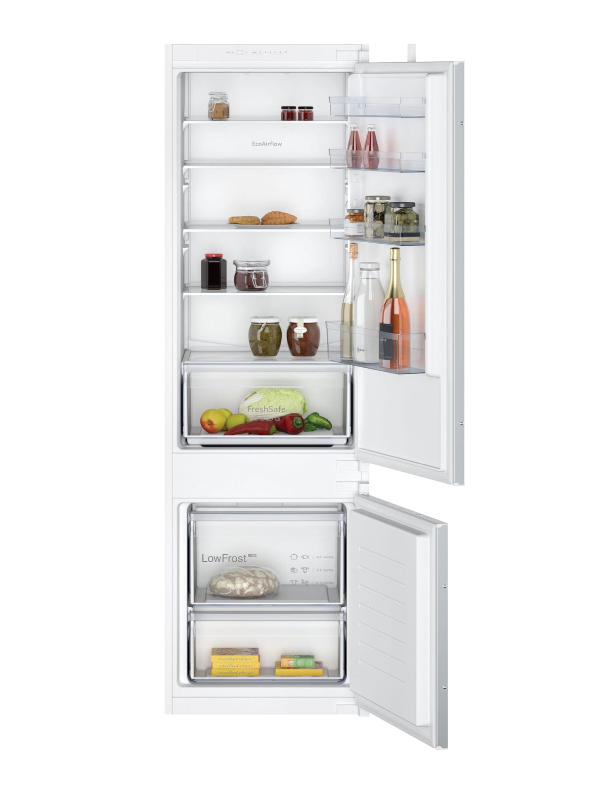 NEFF Einbaukühlgefrierkombi N 30 KI5871SE0, 177,2 cm, weiß