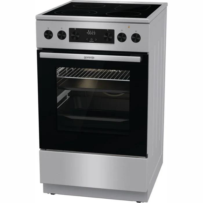 GORENJE Elektro-Standherd GECS5C7, 50cm, edelstahl