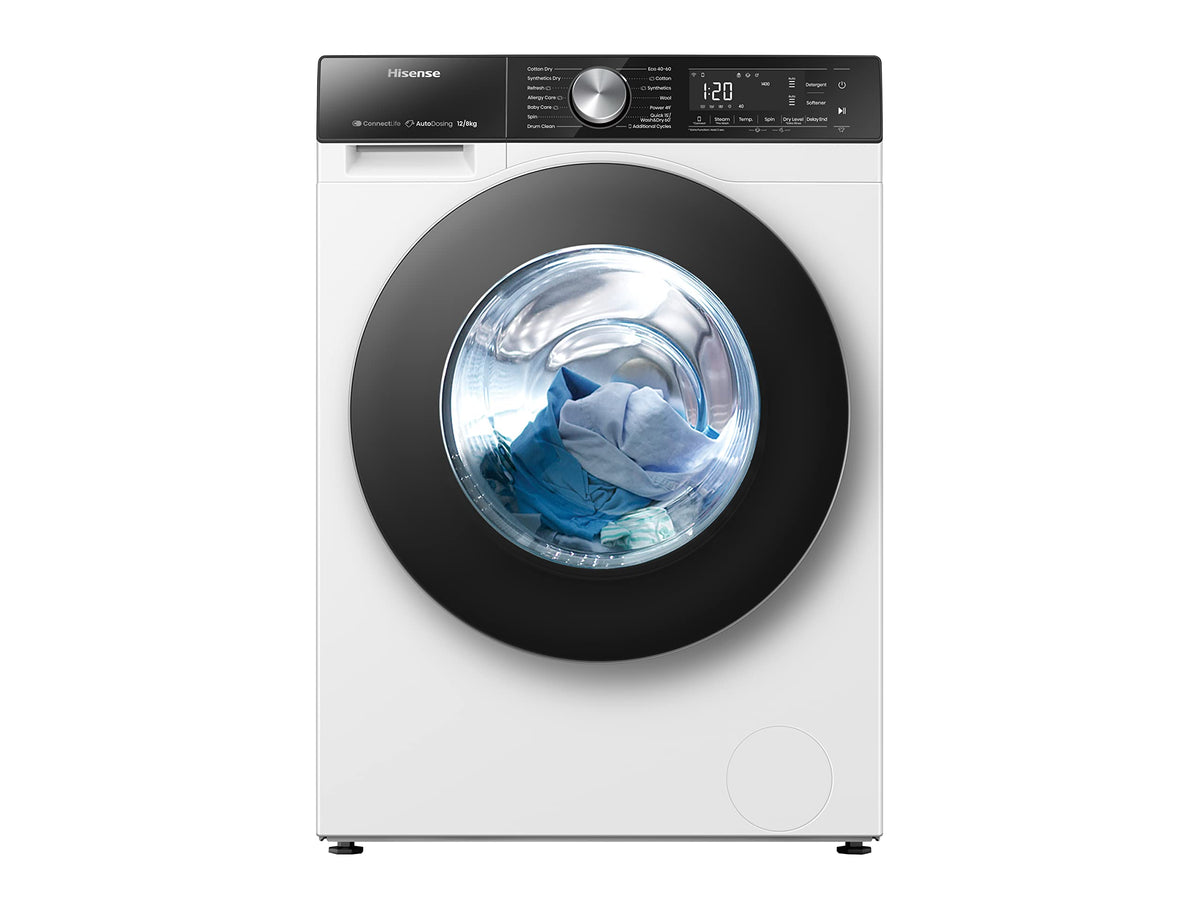 HISENSE Waschmaschine WF5S1045BW, 10,5 kg, weiß/schwarz