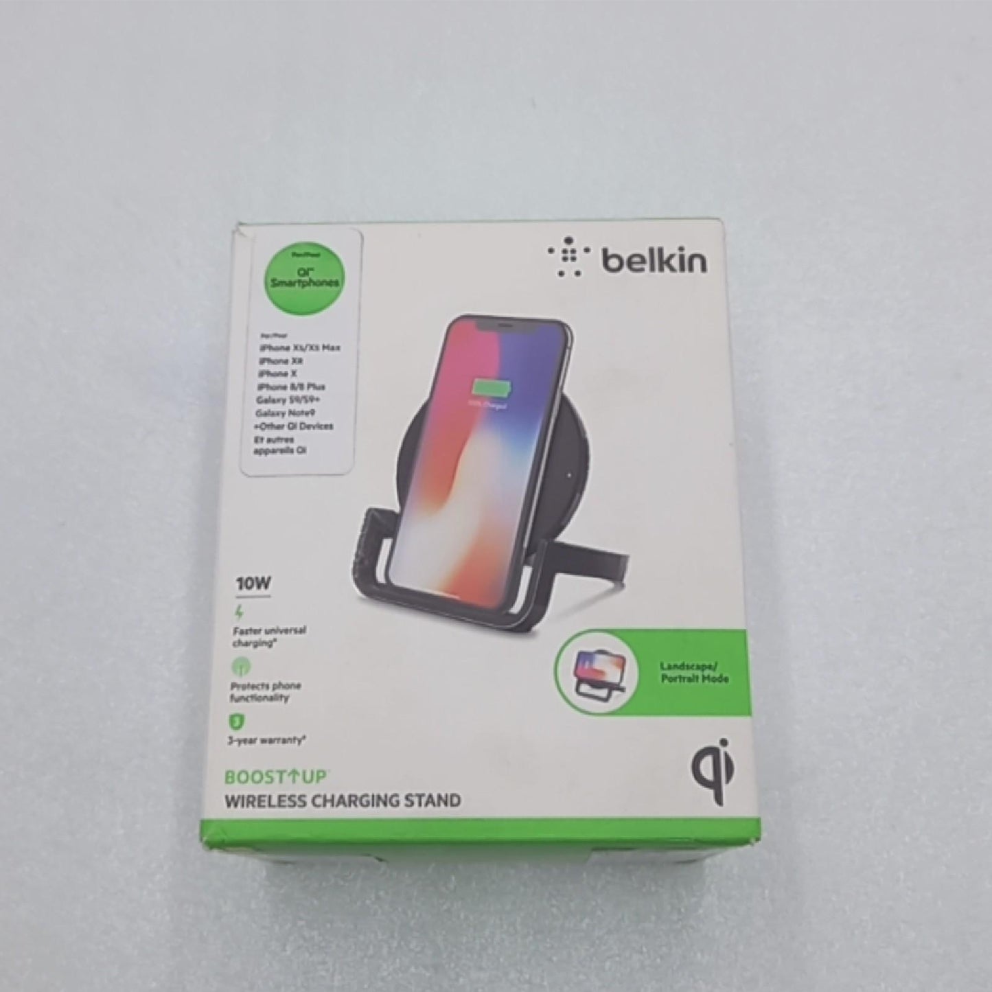 Belkin Ladeständer Ladezubehör Boost Up 10 W Schnellladegerät kompatibel Samsung Apple Smartphone