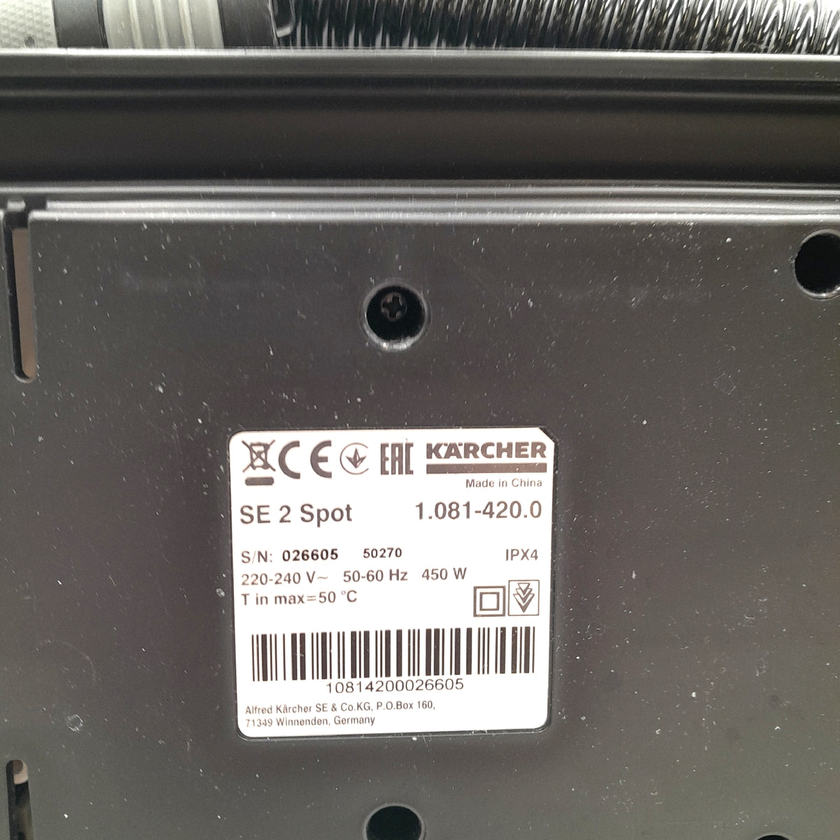 Kärcher Waschsauger SE 2 Spot Care Aufnahmeleistung: 450 W Frischwassertank: