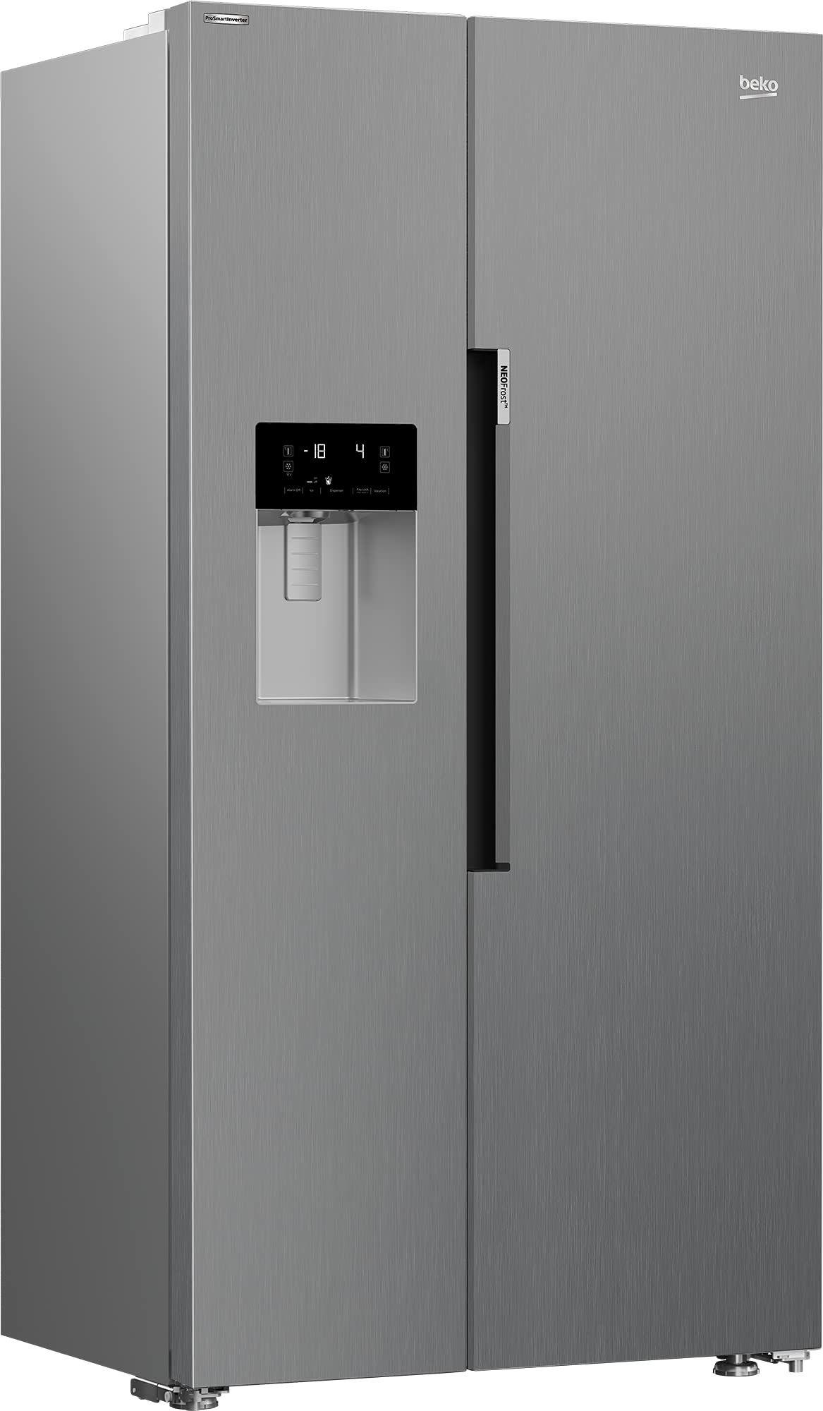 BEKO Side-by-Side GN162341XBN, 179 cm, edelstahl-silber