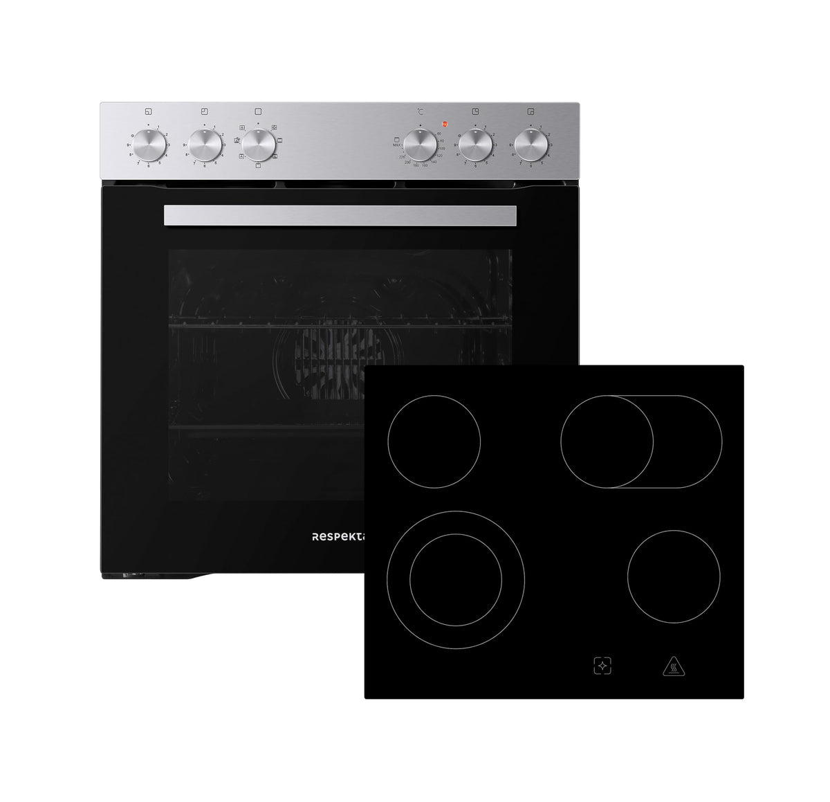 RESPEKTA Herdset HS2201-26, 64 cm, schwarz