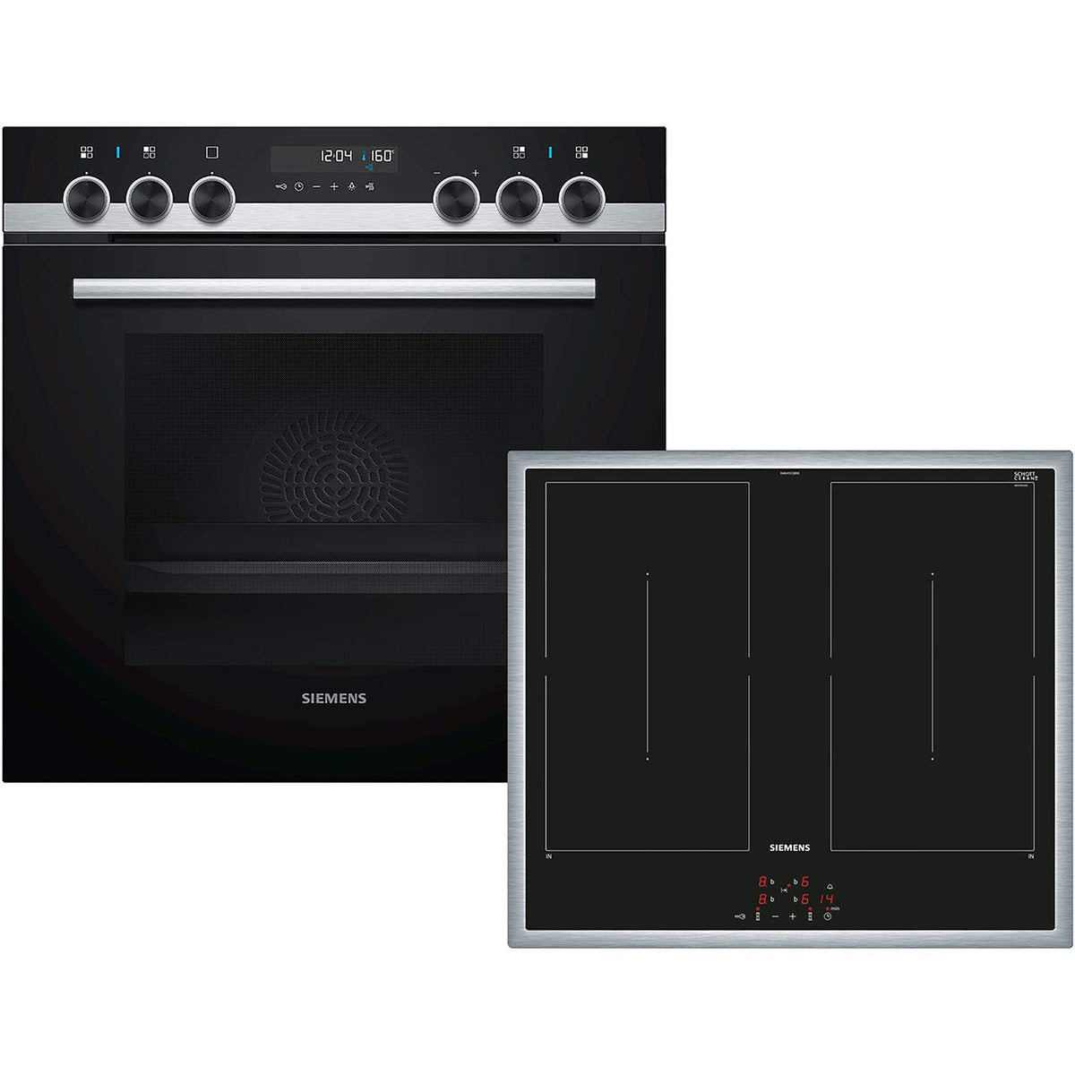 SIEMENS Induktions Herd-Set PQ521DB0ZM, A, 59,4 cm, edelstahl