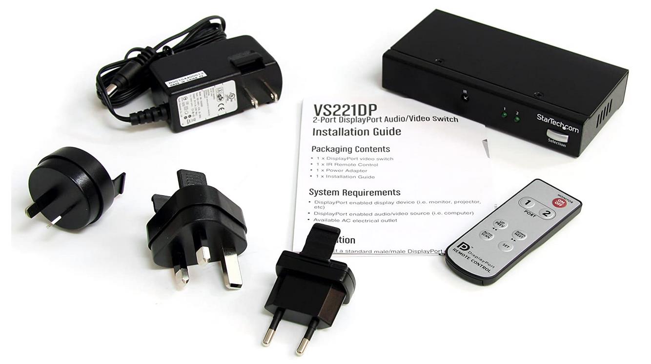 StarTech Videoswitch Bildschirm Umschaltgerät Originalverpackung Effizientes Umschalten Fernbedienung
