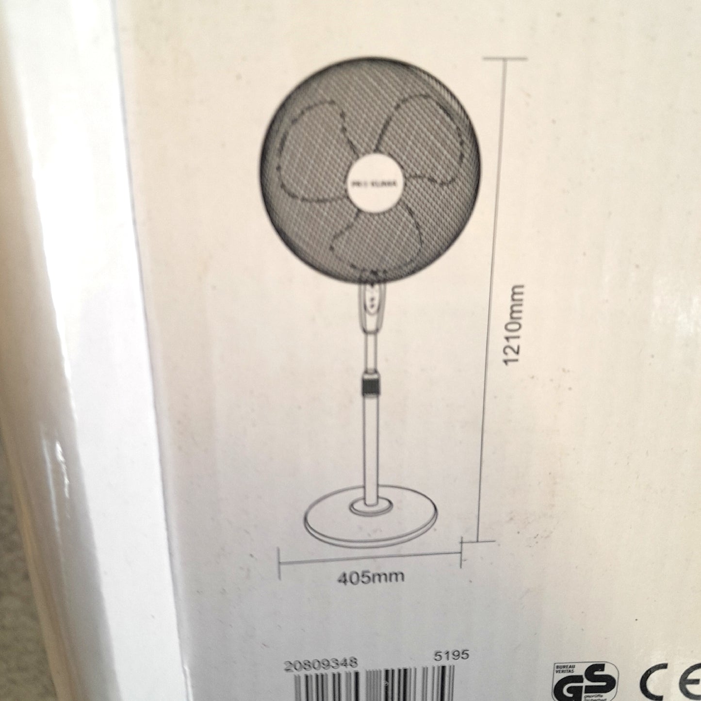 Proklima Standventilator Ventilatoren Schwarz 40 cm Mit Fernbedienung Komfortable